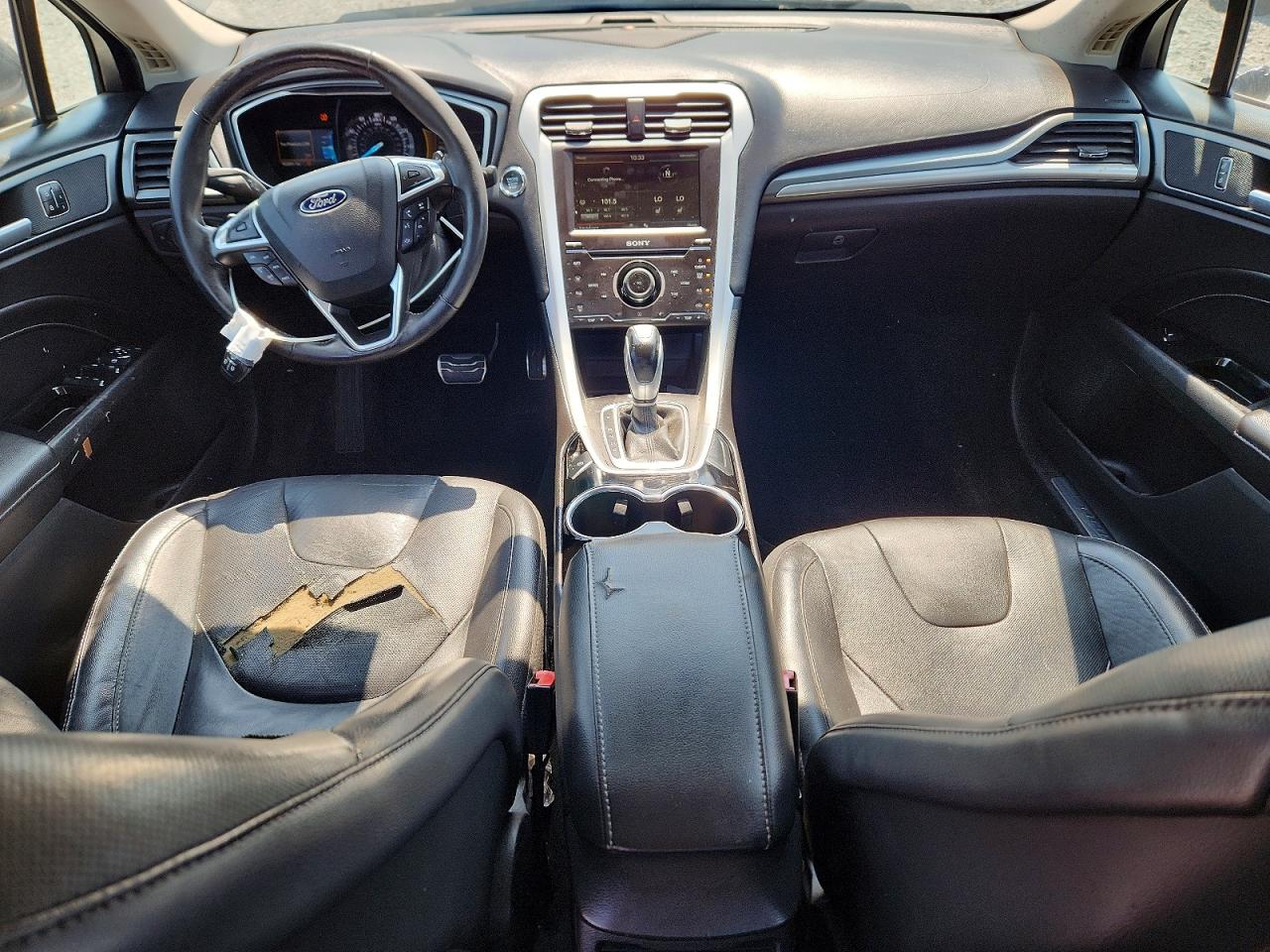 2015 Ford Fusion Titanium Серый vin: 3FA6P0K94FR309874