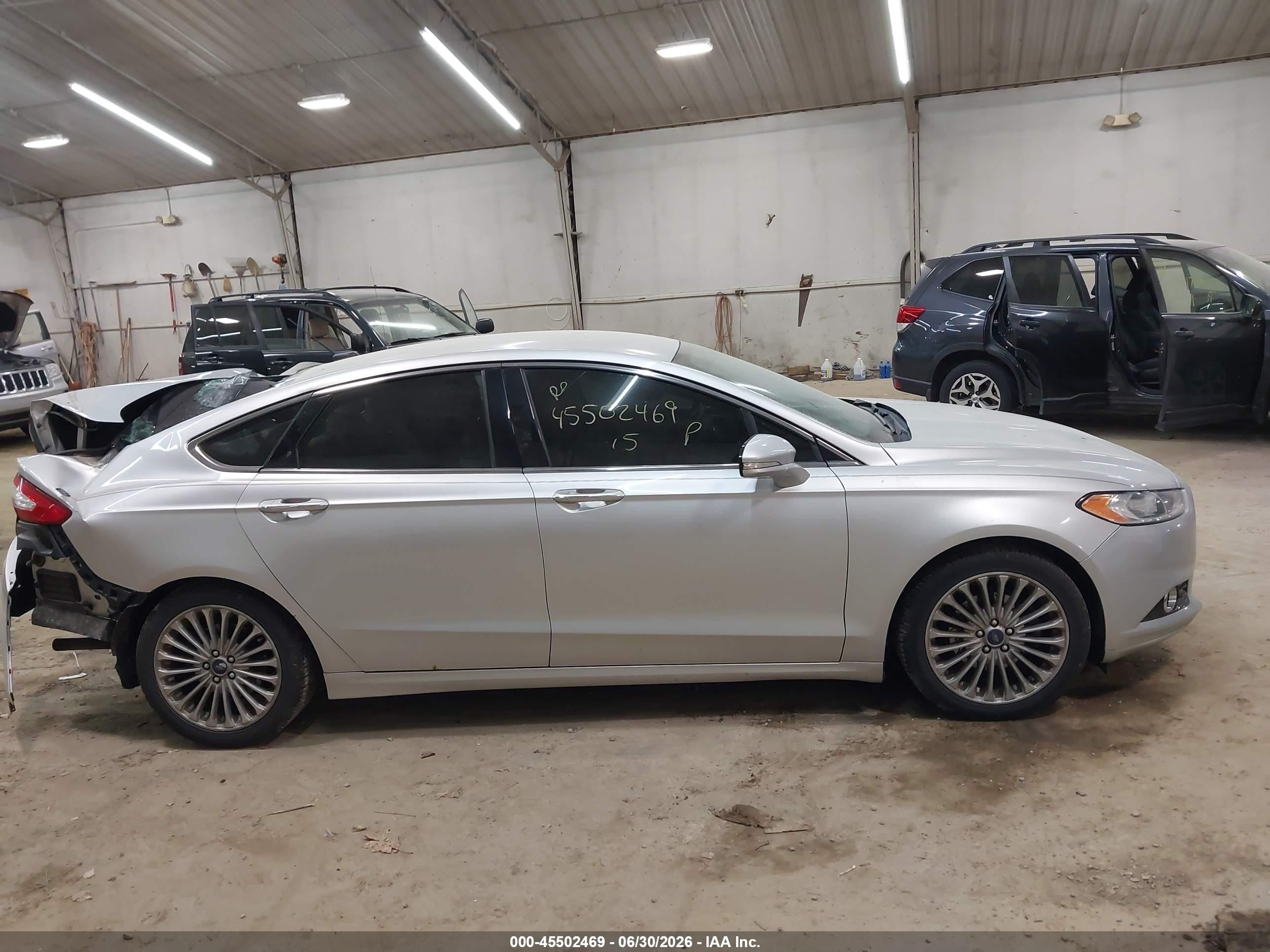 2015 Ford Fusion Titanium Silver vin: 3FA6P0K94FR310426