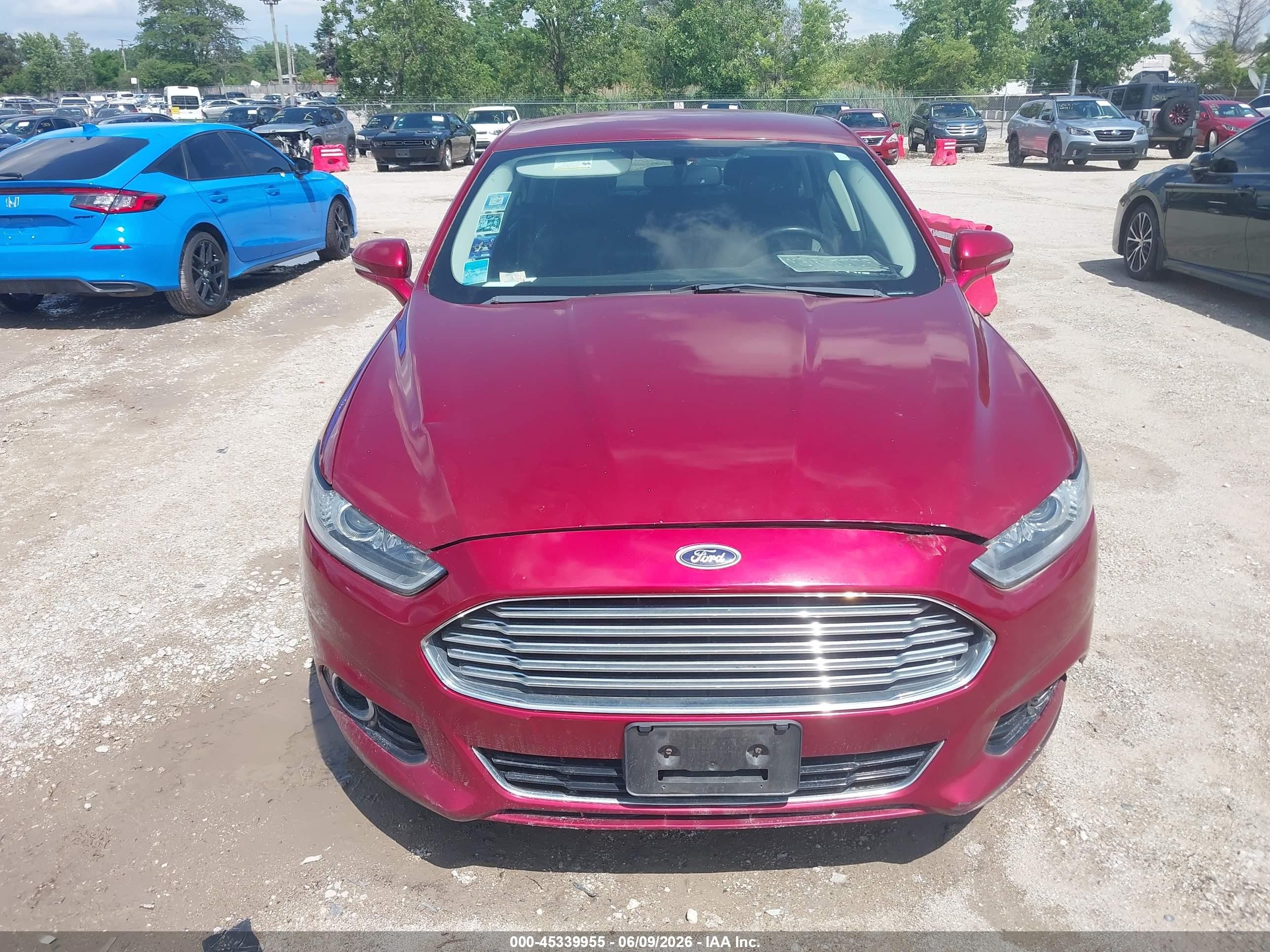 2016 Ford Fusion Titanium Red vin: 3FA6P0K94GR135760
