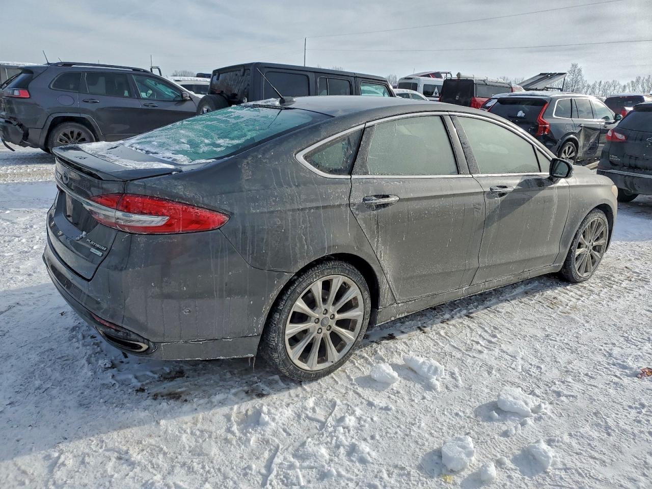 2018 Ford Fusion Titanium/platinum Gray vin: 3FA6P0K94JR145759