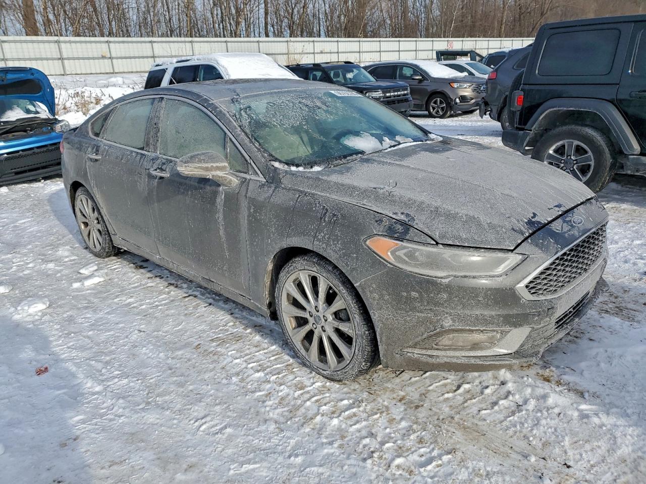 2018 Ford Fusion Titanium/platinum Gray vin: 3FA6P0K94JR145759
