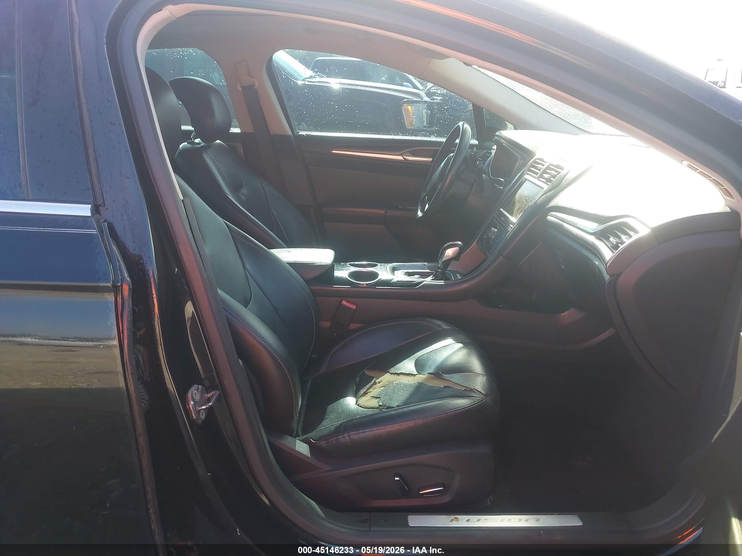 2013 Ford Fusion Titanium Black vin: 3FA6P0K95DR137674
