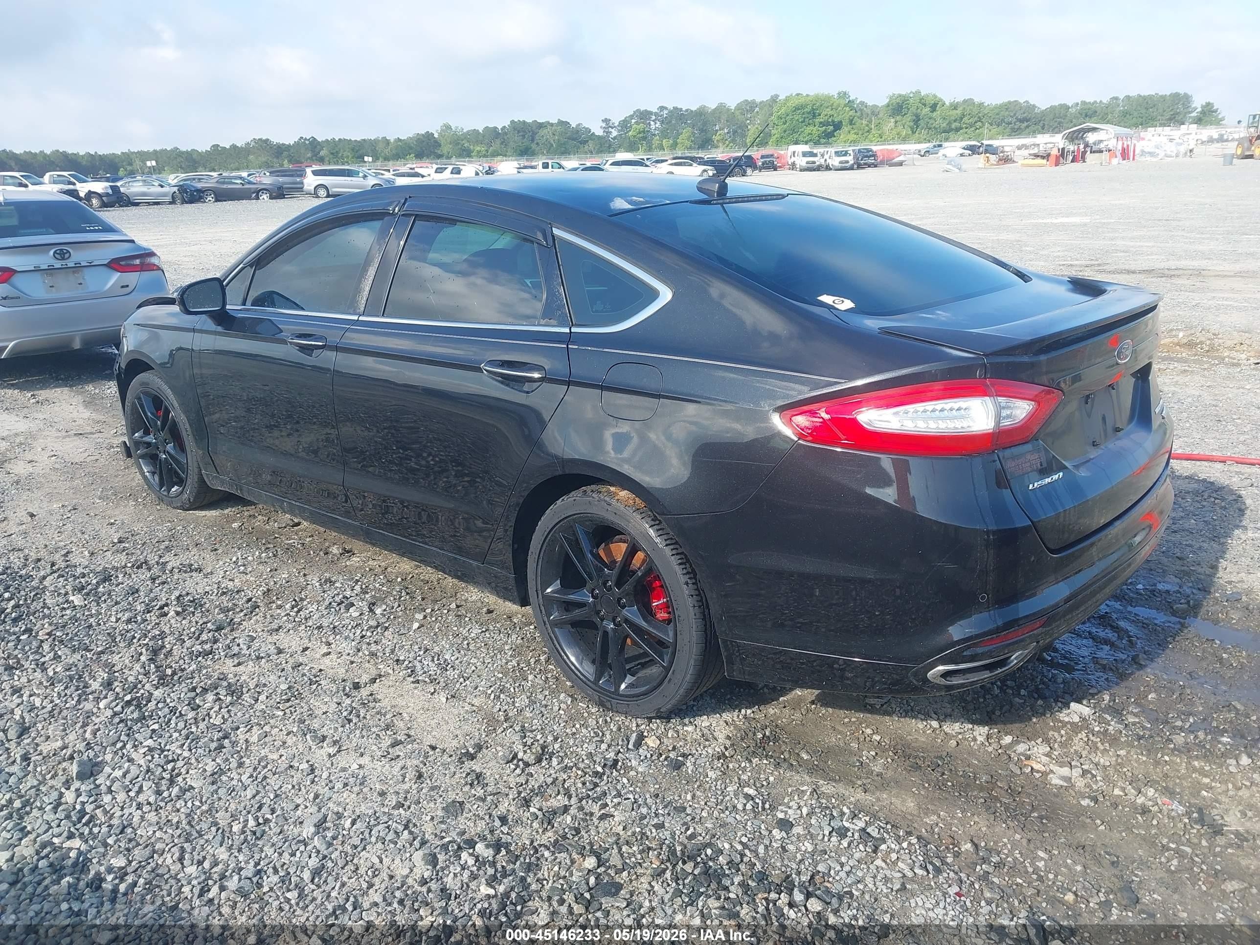 2013 Ford Fusion Titanium Black vin: 3FA6P0K95DR137674
