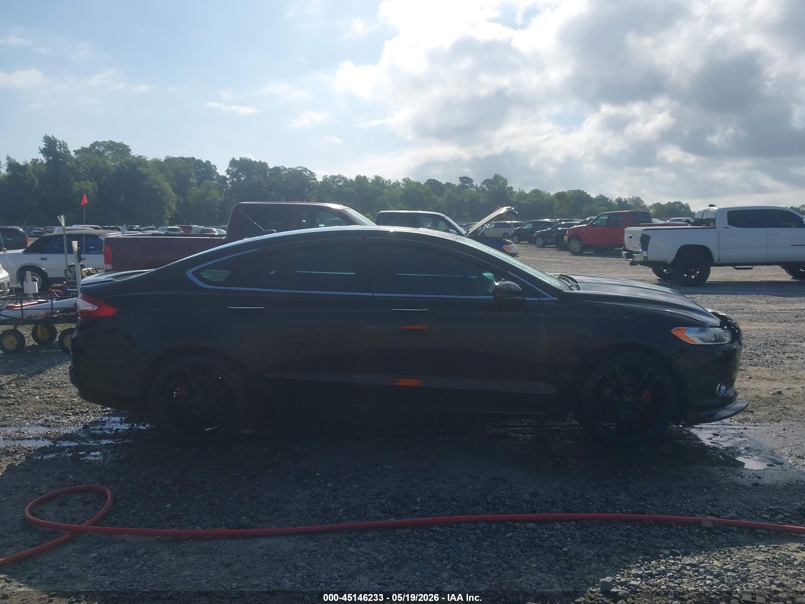 2013 Ford Fusion Titanium Black vin: 3FA6P0K95DR137674