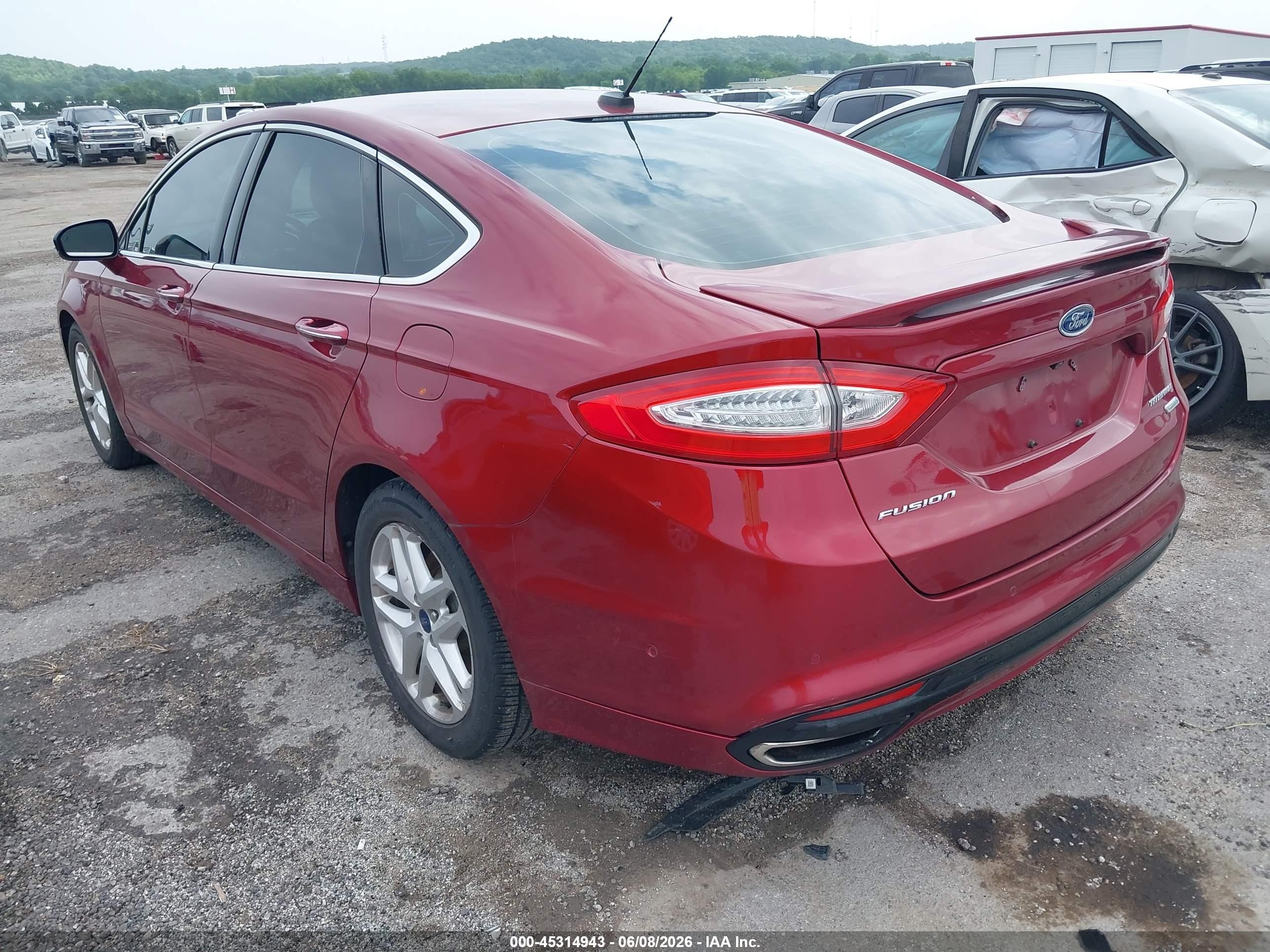 2013 Ford Fusion Titanium Maroon vin: 3FA6P0K95DR201146