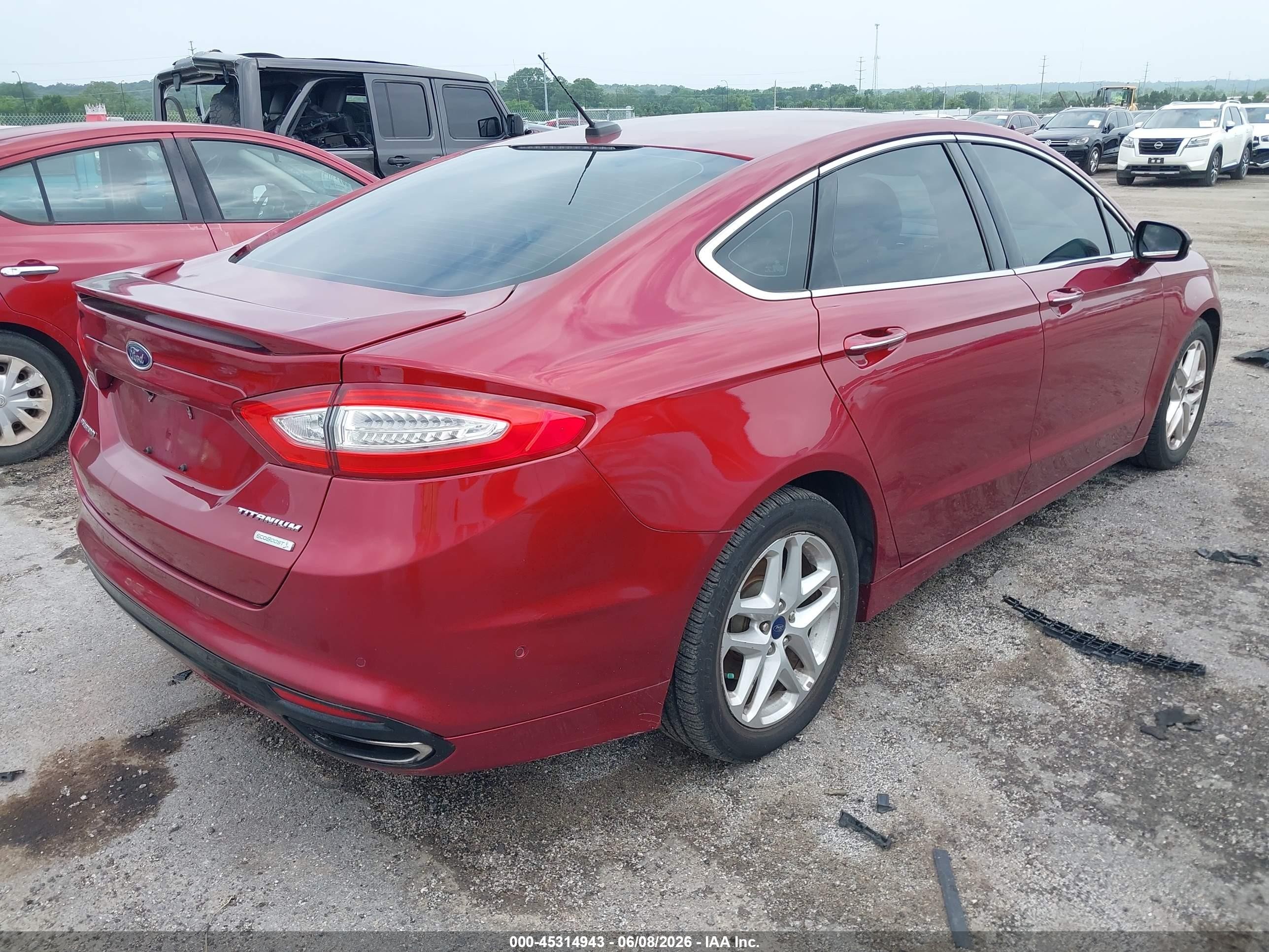 2013 Ford Fusion Titanium Maroon vin: 3FA6P0K95DR201146