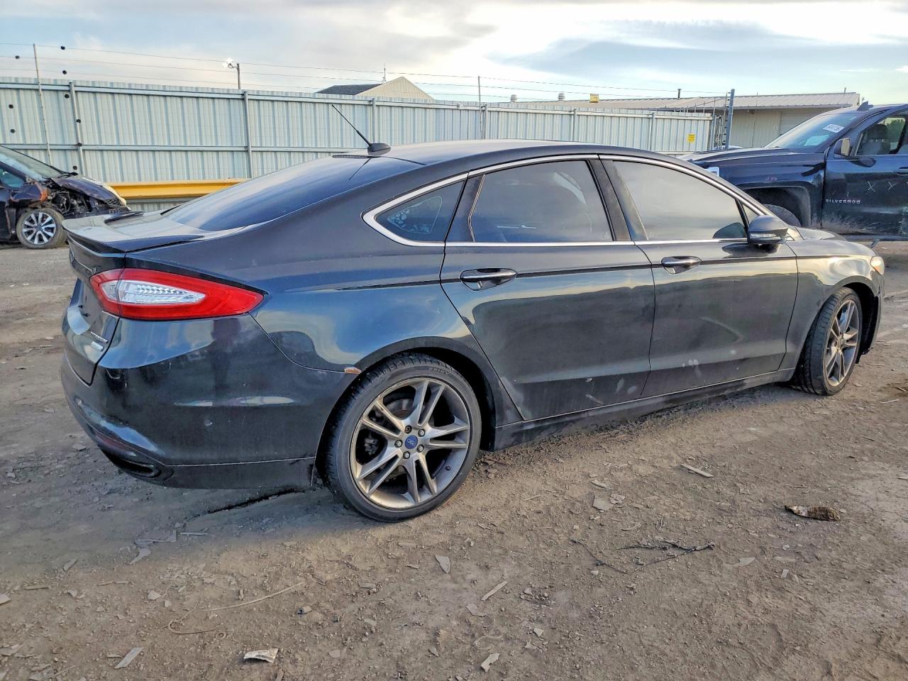 2013 Ford Fusion Titanium Black vin: 3FA6P0K95DR317382