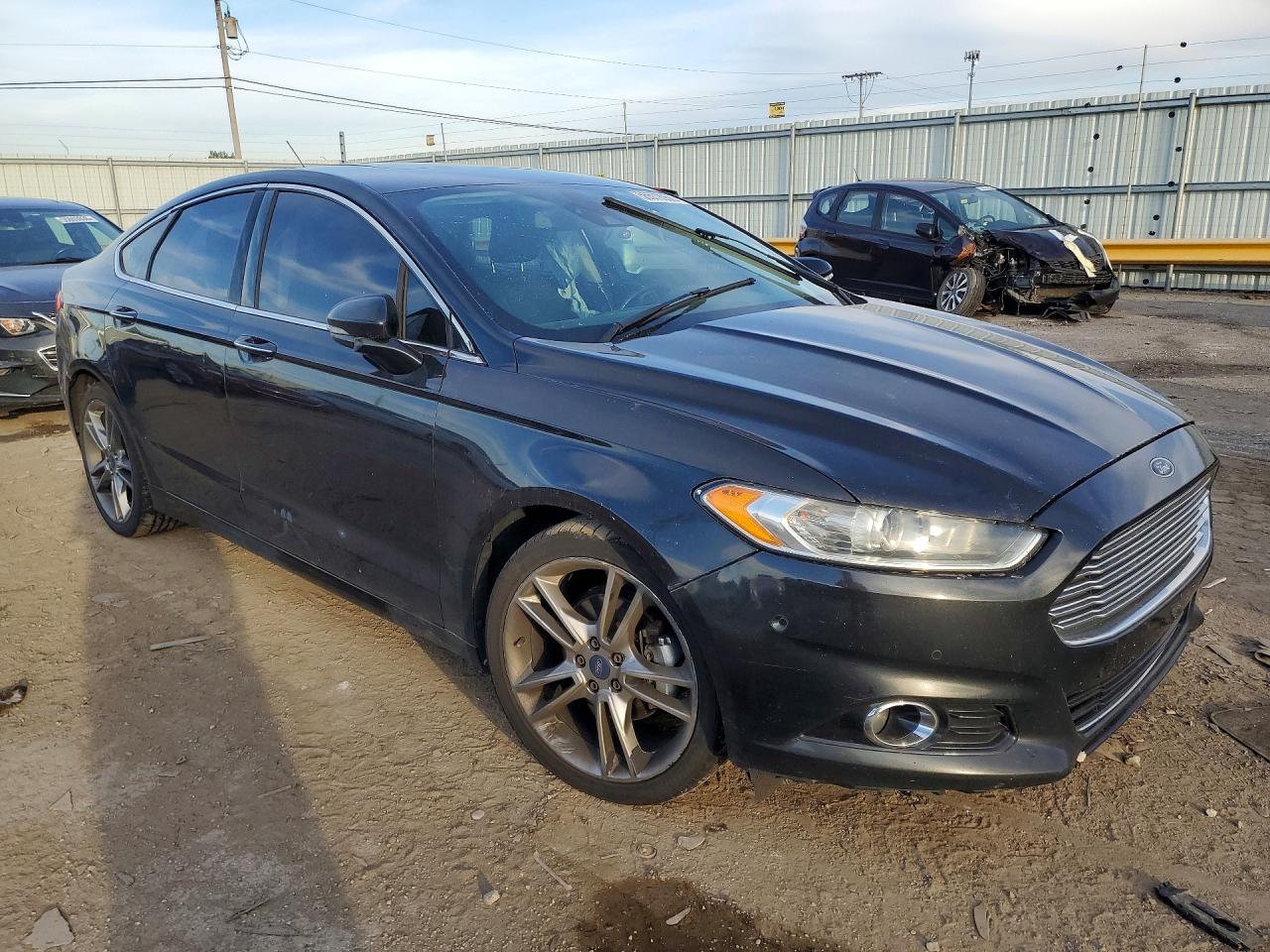 2013 Ford Fusion Titanium Black vin: 3FA6P0K95DR317382