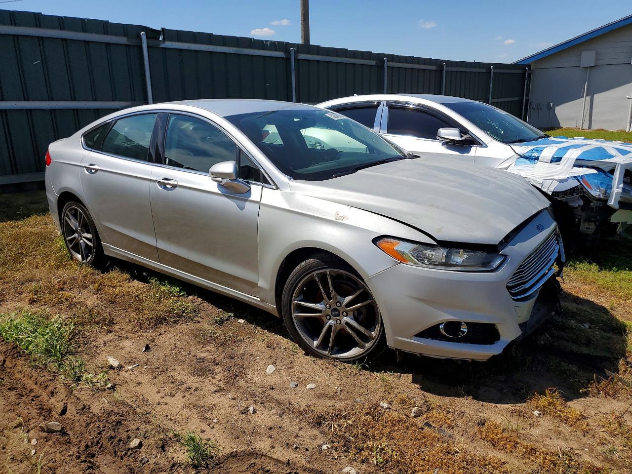 2014 Ford Fusion Titanium Silver vin: 3FA6P0K95ER148692
