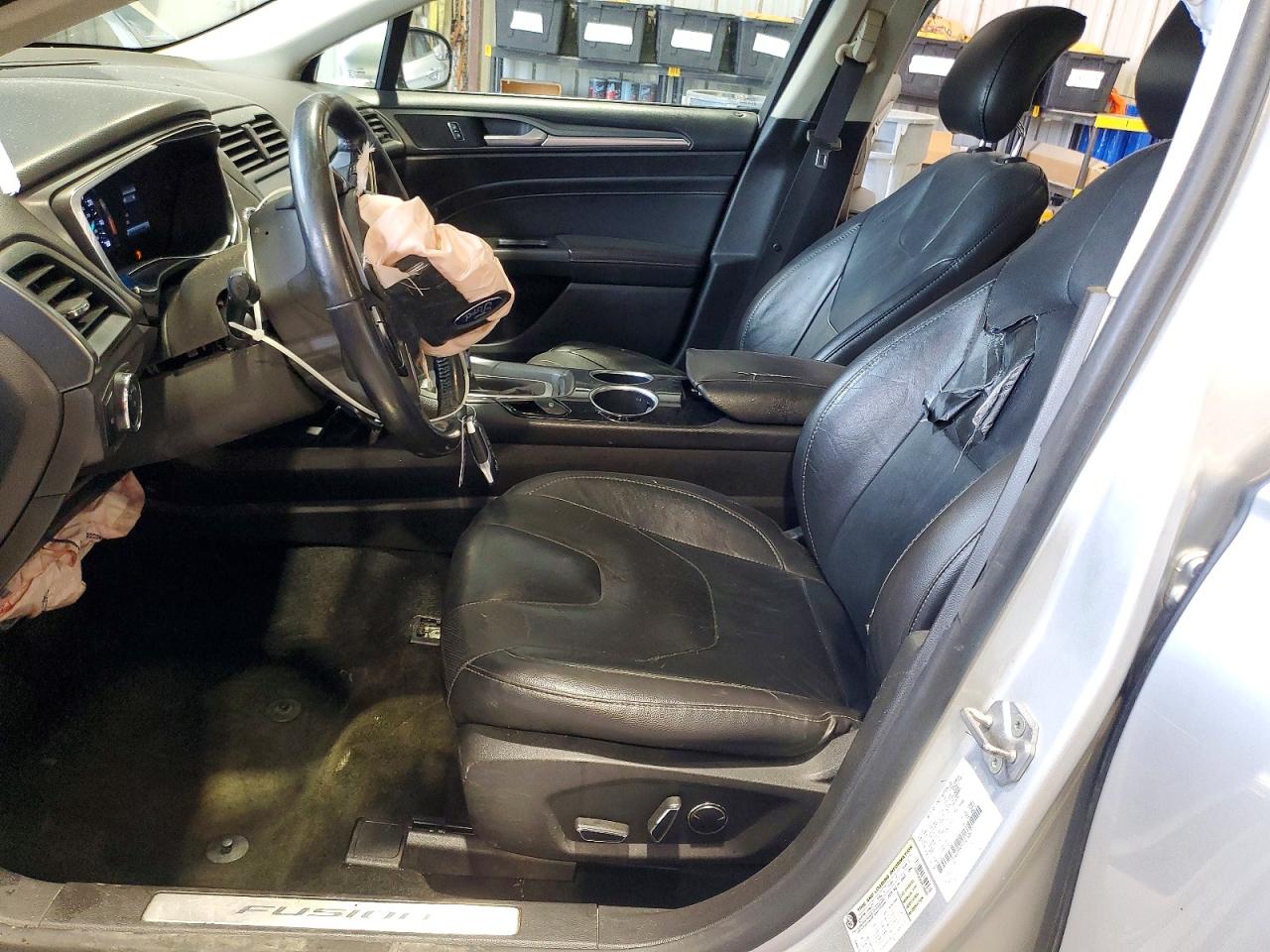 2014 Ford Fusion Titanium Silver vin: 3FA6P0K95ER148692