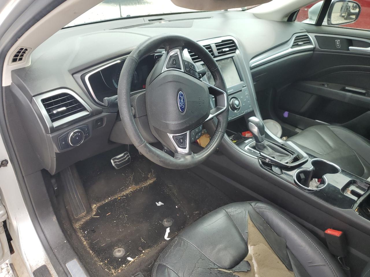 2014 Ford Fusion Titanium Silver vin: 3FA6P0K95ER164942