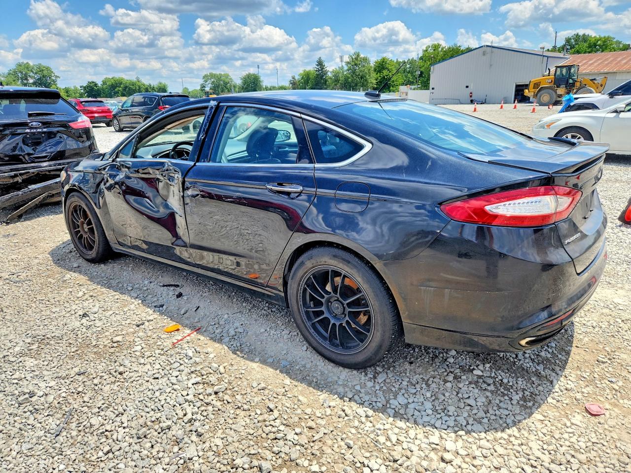 2014 Ford Fusion Titanium Black vin: 3FA6P0K95ER173060