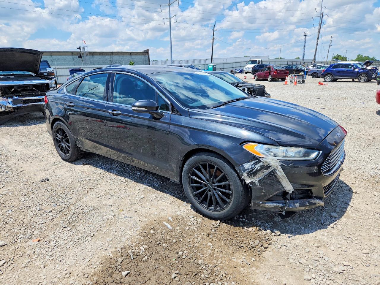 2014 Ford Fusion Titanium Black vin: 3FA6P0K95ER173060