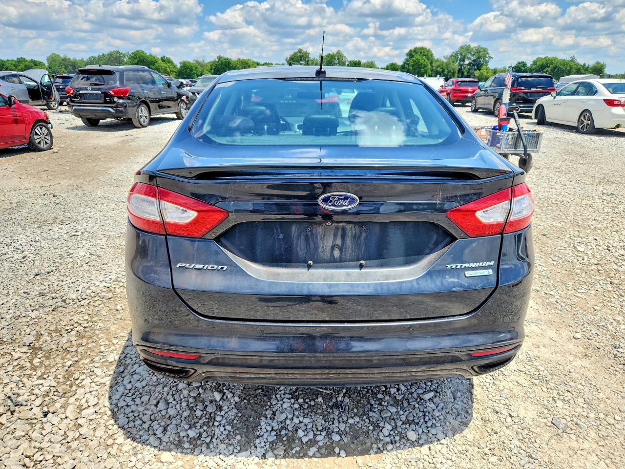 2014 Ford Fusion Titanium Black vin: 3FA6P0K95ER173060