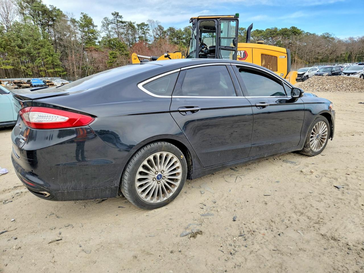 2014 Ford Fusion Titanium Black vin: 3FA6P0K95ER252731