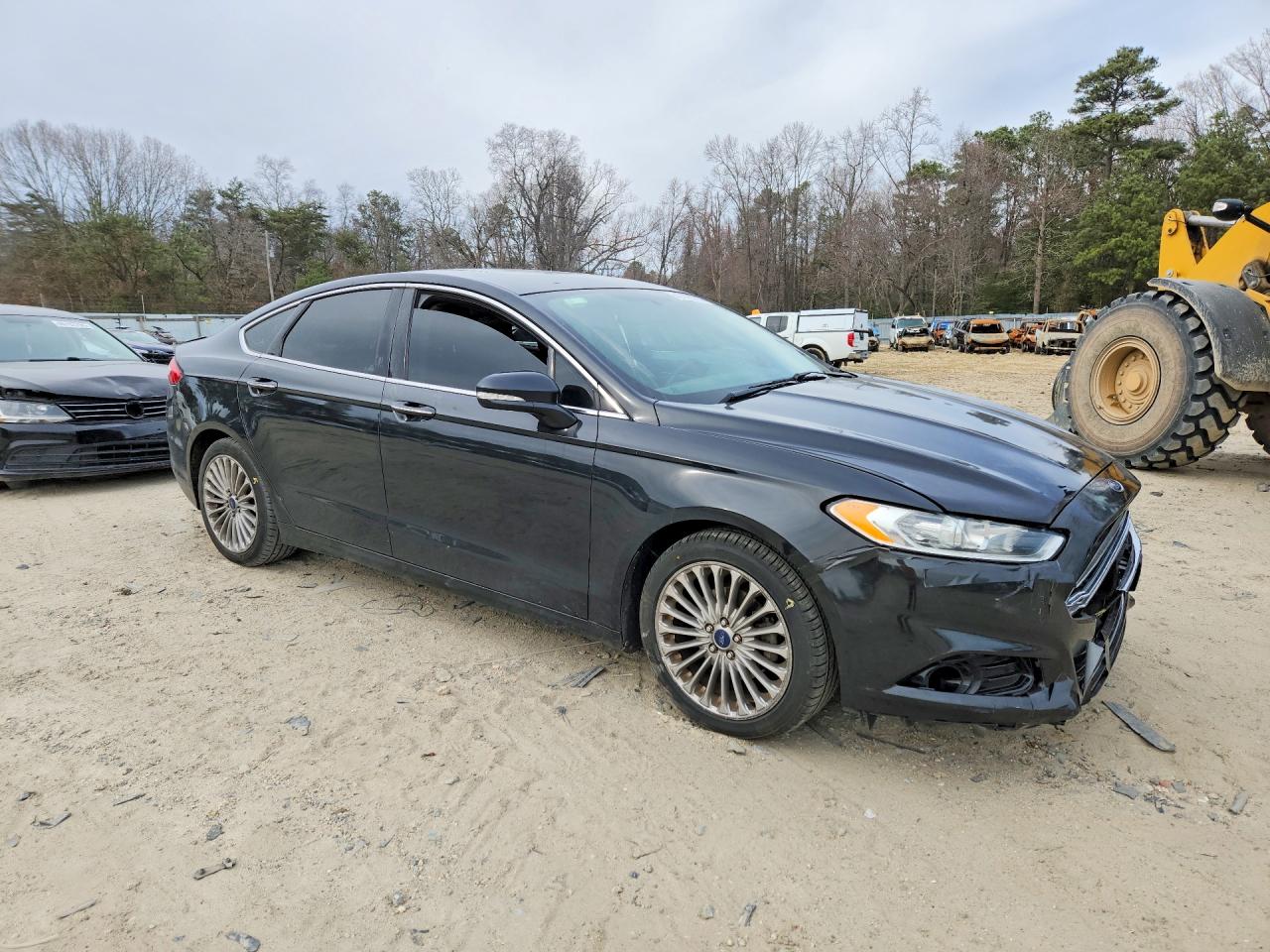 2014 Ford Fusion Titanium Black vin: 3FA6P0K95ER252731