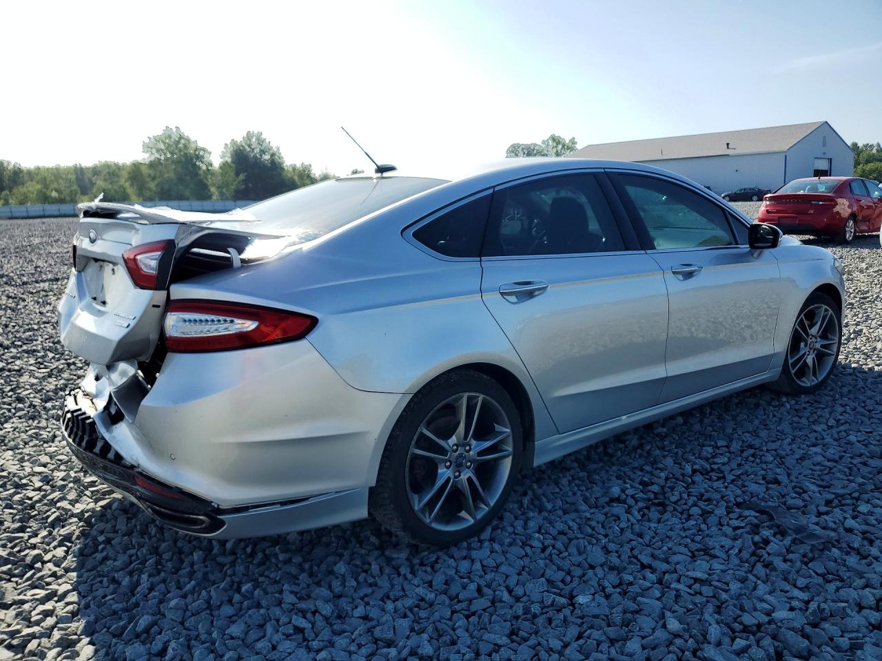 2014 Ford Fusion Titanium Silver vin: 3FA6P0K95ER282652