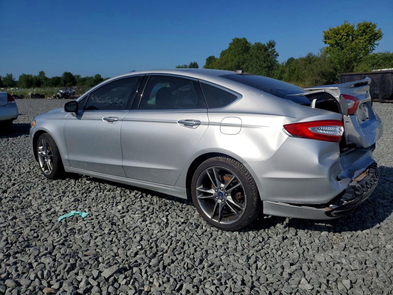 2014 Ford Fusion Titanium Silver vin: 3FA6P0K95ER282652