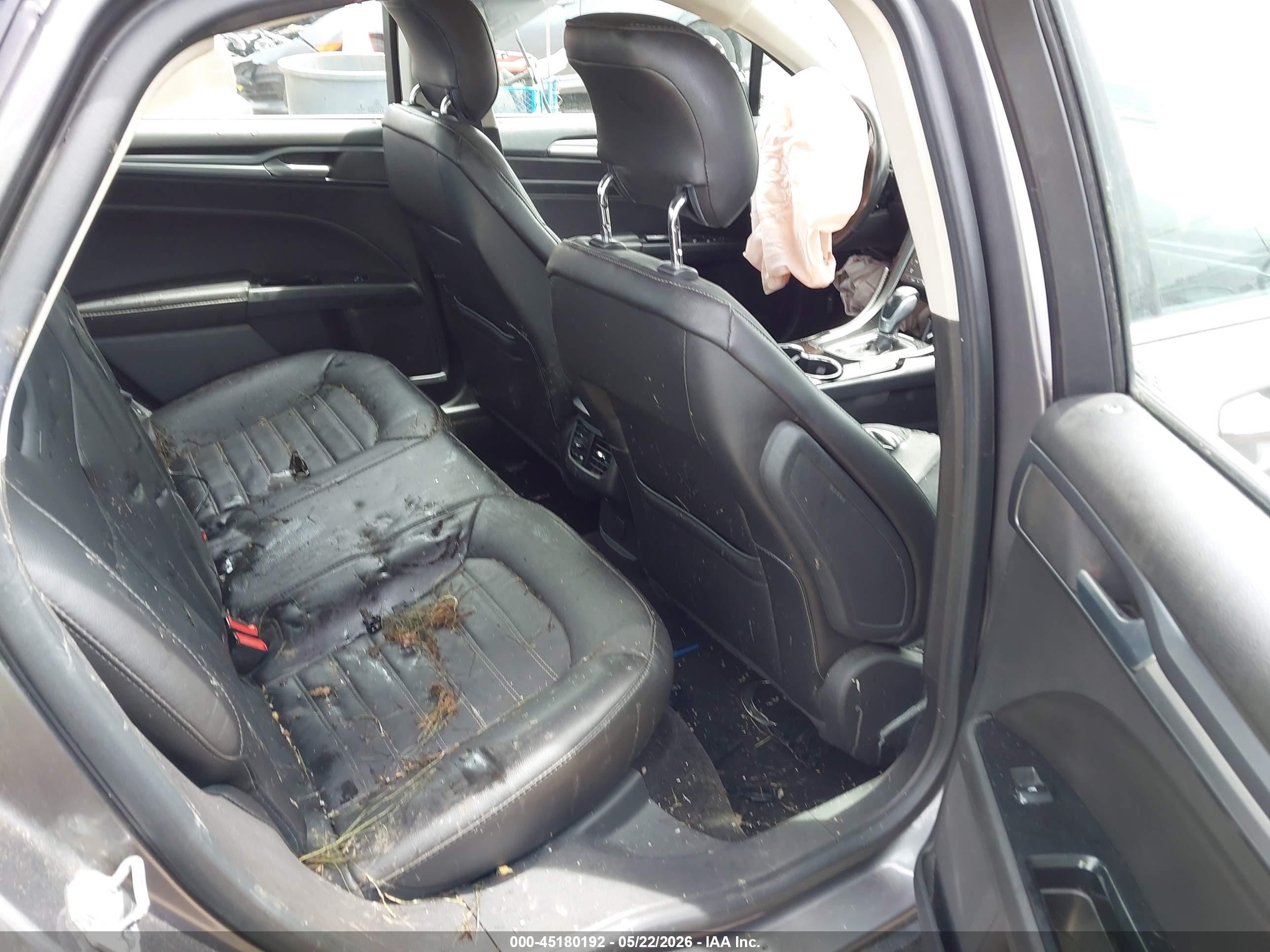 2014 Ford Fusion Titanium Gray vin: 3FA6P0K95ER314323