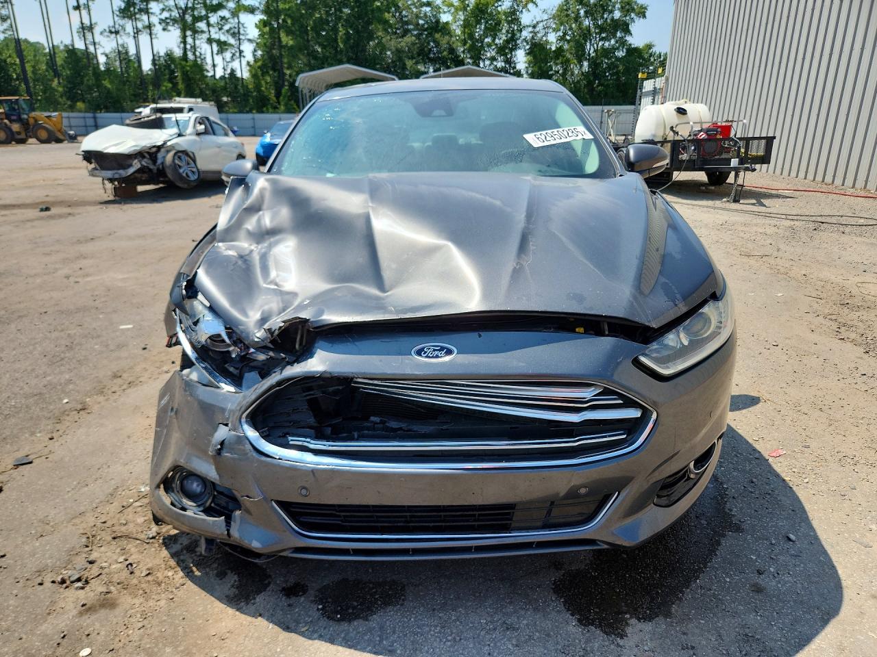 2015 Ford Fusion Titanium Gray vin: 3FA6P0K95FR166904