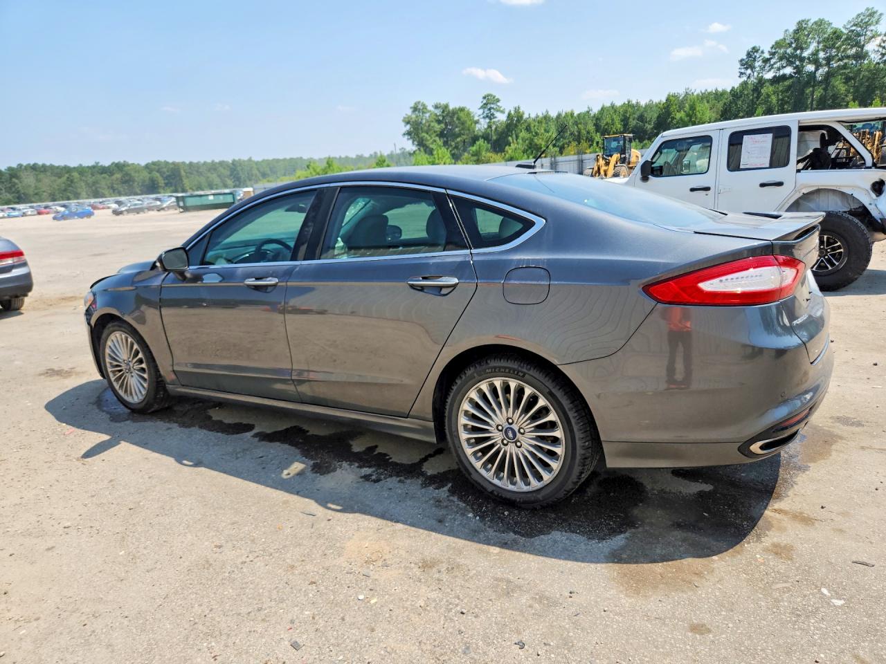 2015 Ford Fusion Titanium Gray vin: 3FA6P0K95FR166904