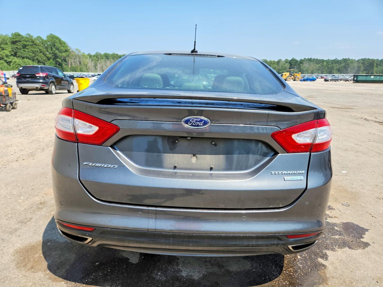 2015 Ford Fusion Titanium Gray vin: 3FA6P0K95FR166904