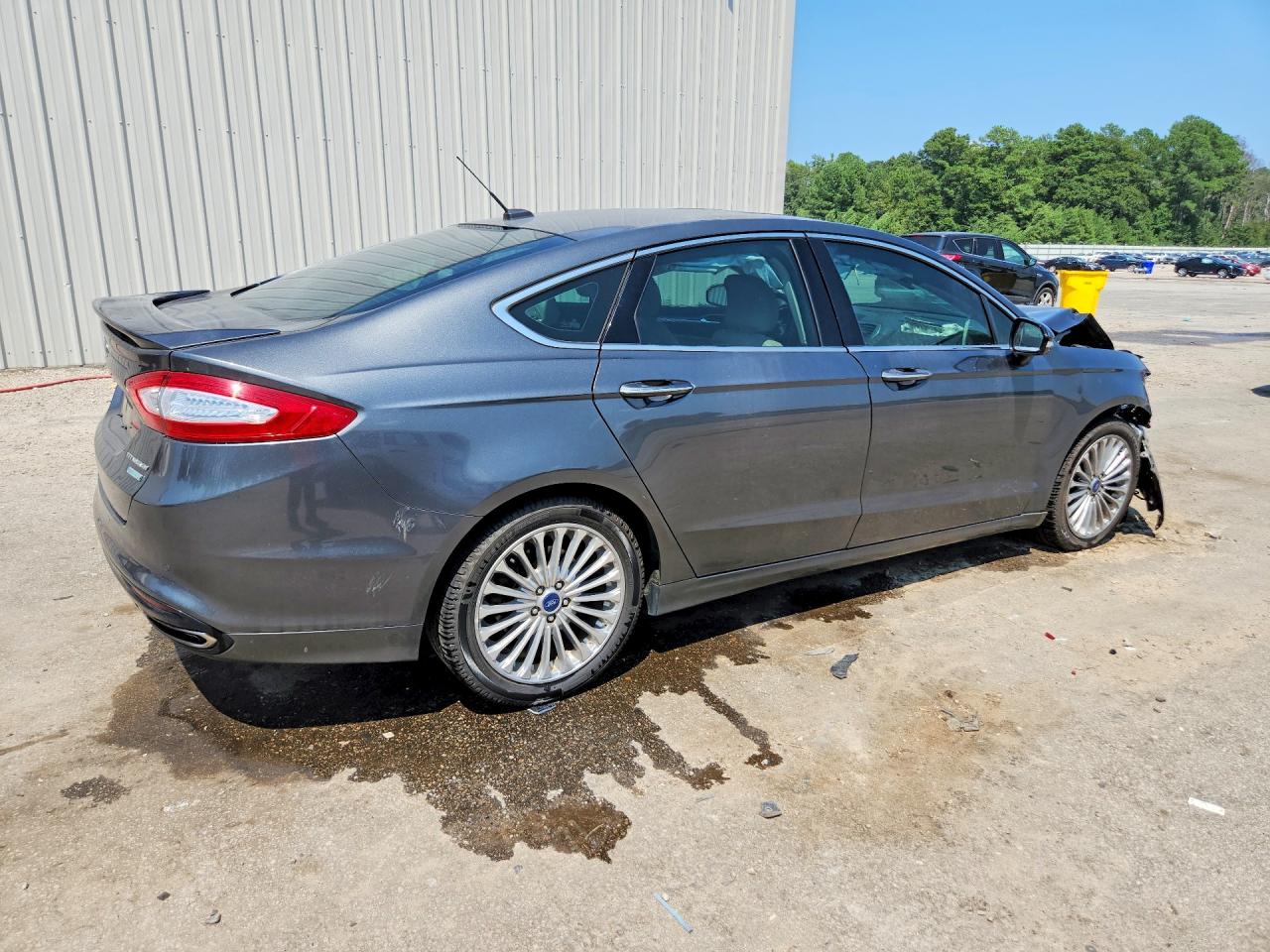 2015 Ford Fusion Titanium Gray vin: 3FA6P0K95FR166904