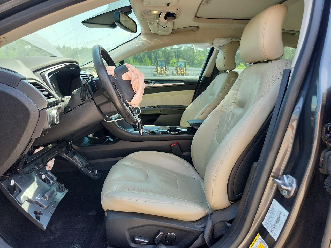 2015 Ford Fusion Titanium Gray vin: 3FA6P0K95FR166904