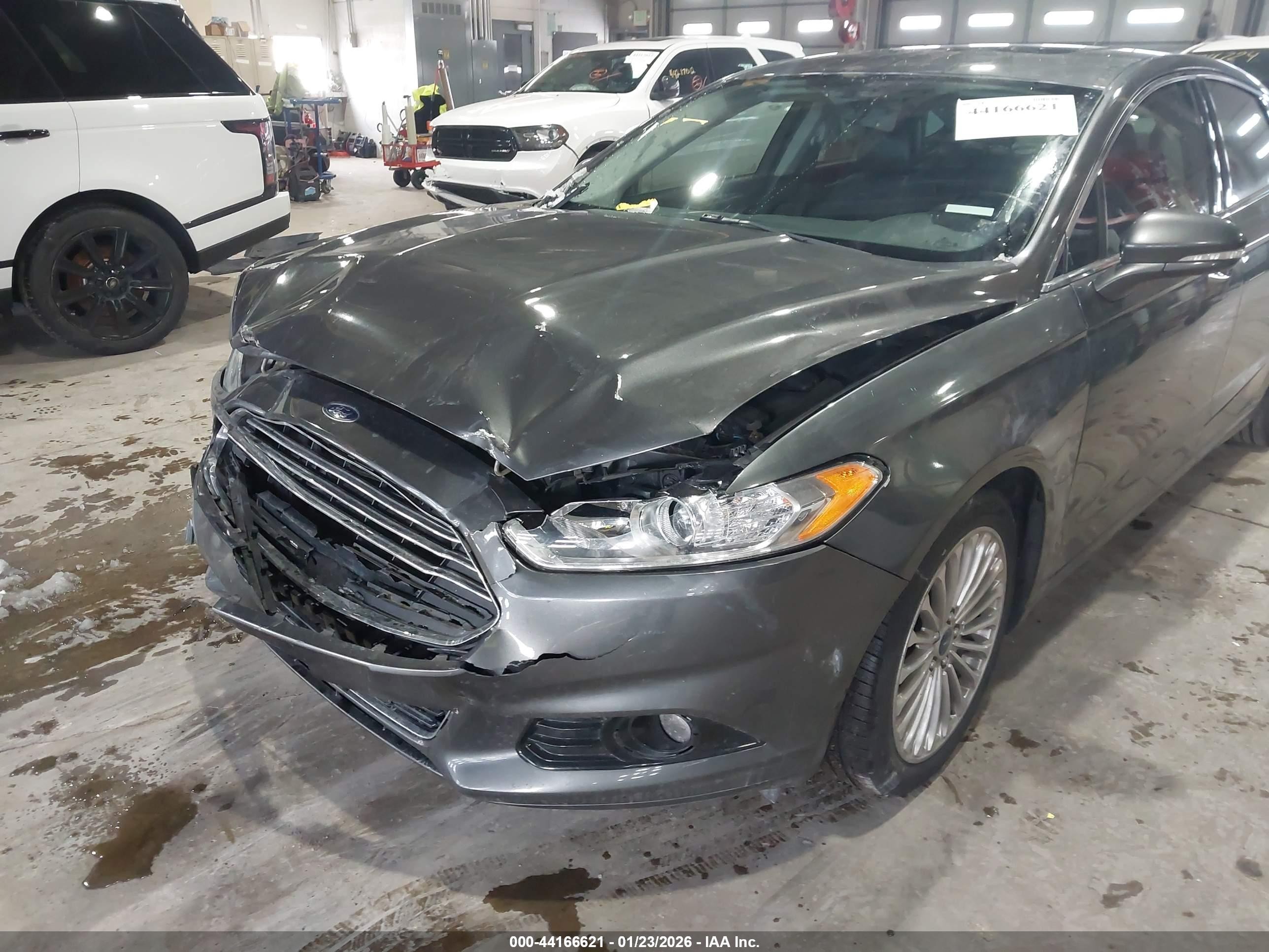 2015 Ford Fusion Titanium Gray vin: 3FA6P0K95FR227507