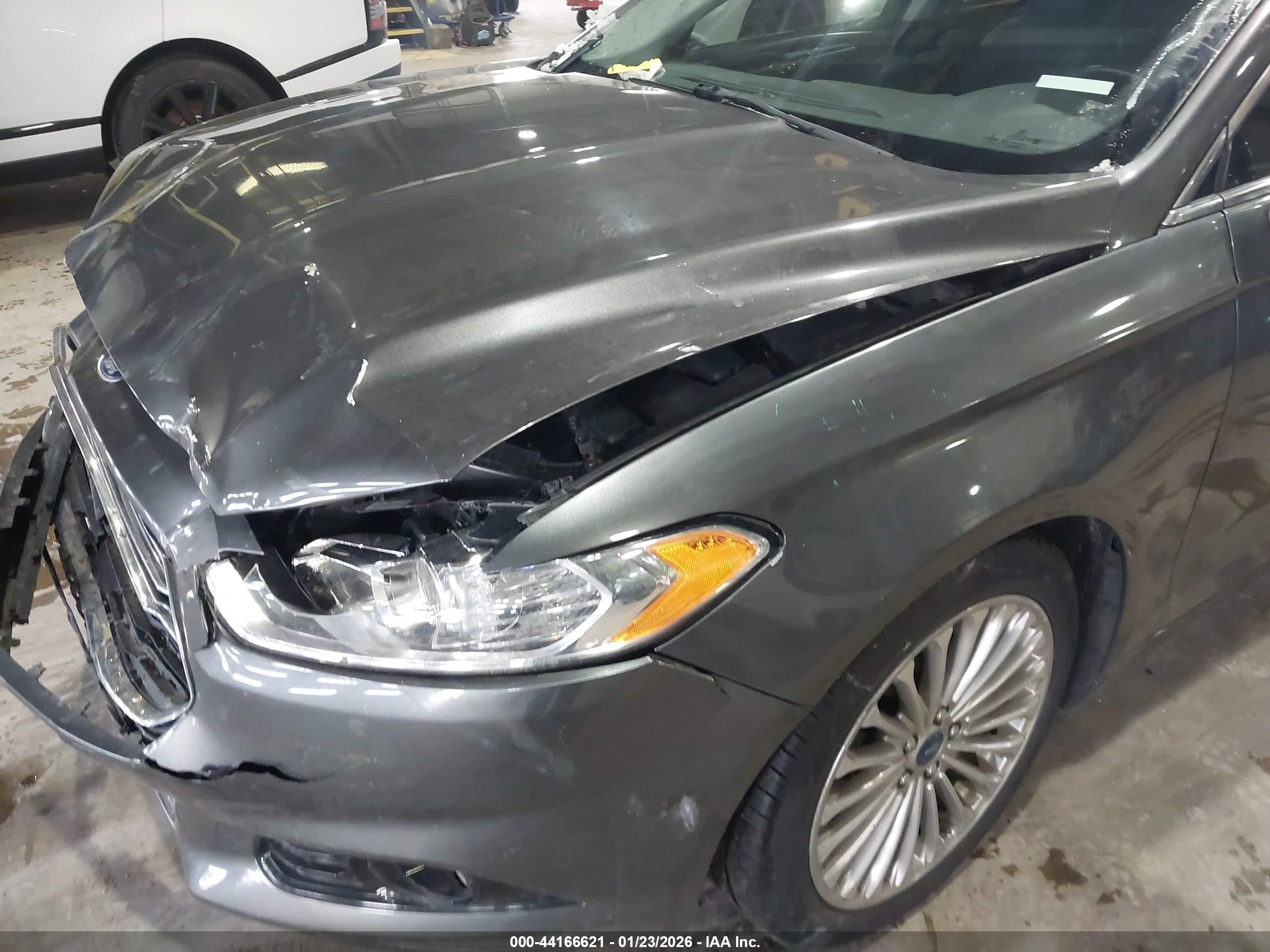 2015 Ford Fusion Titanium Gray vin: 3FA6P0K95FR227507