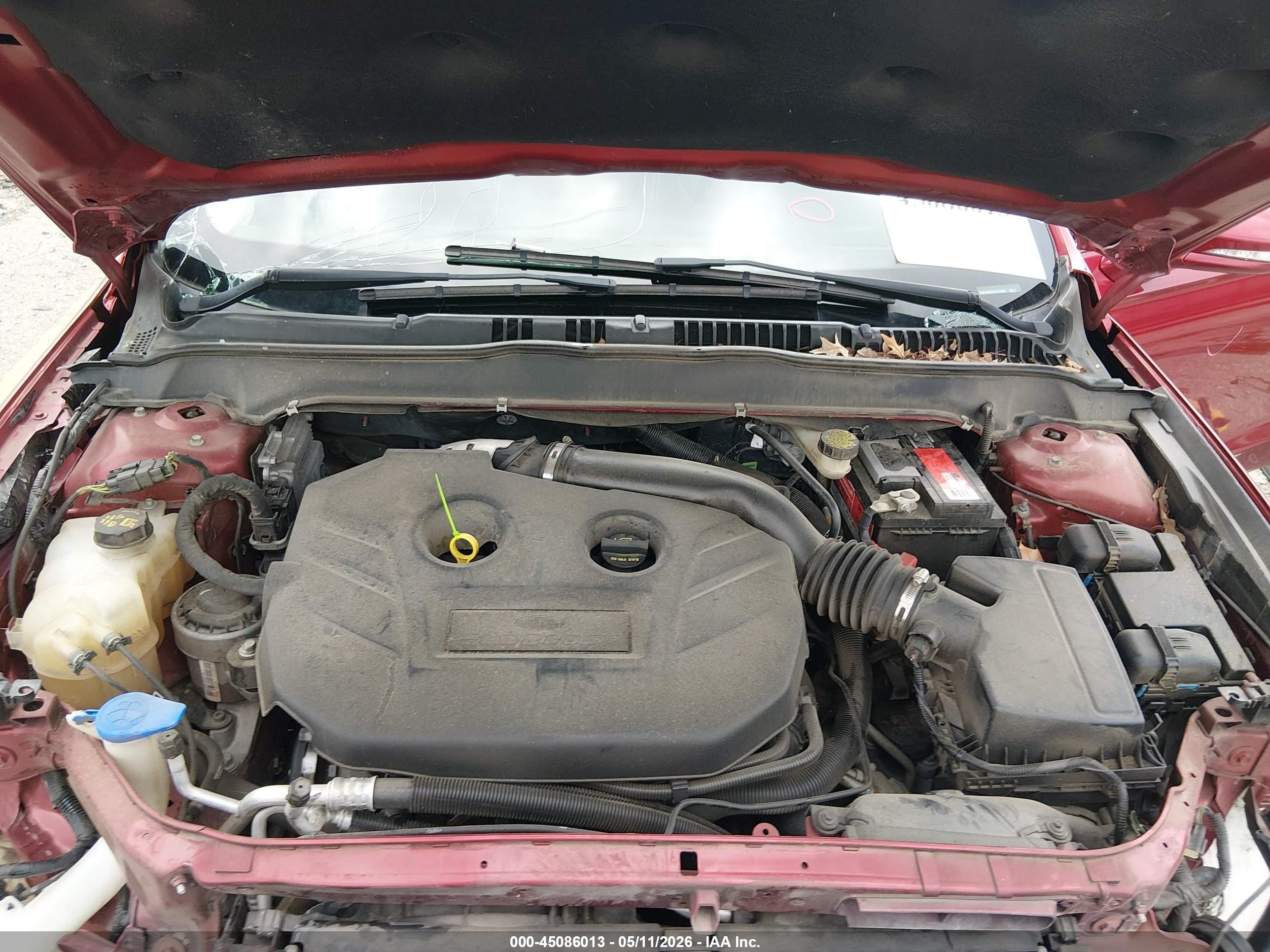 2015 Ford Fusion Titanium Красный vin: 3FA6P0K95FR279204