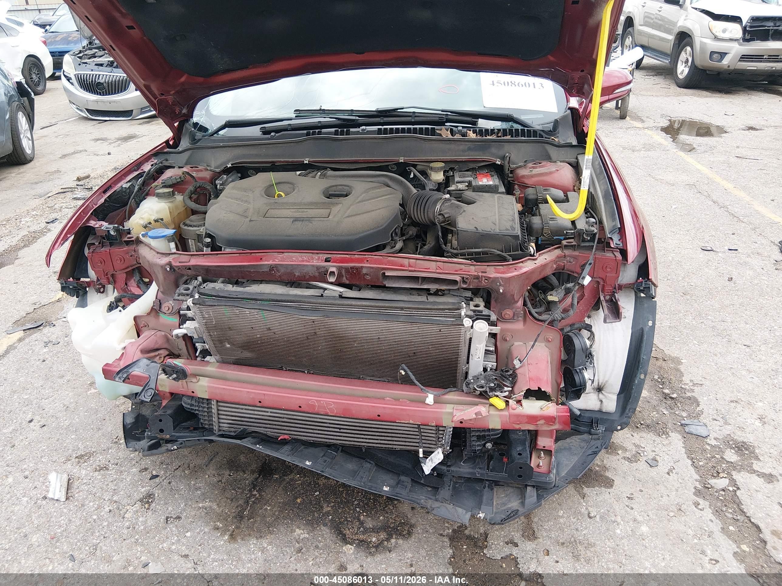 2015 Ford Fusion Titanium Красный vin: 3FA6P0K95FR279204