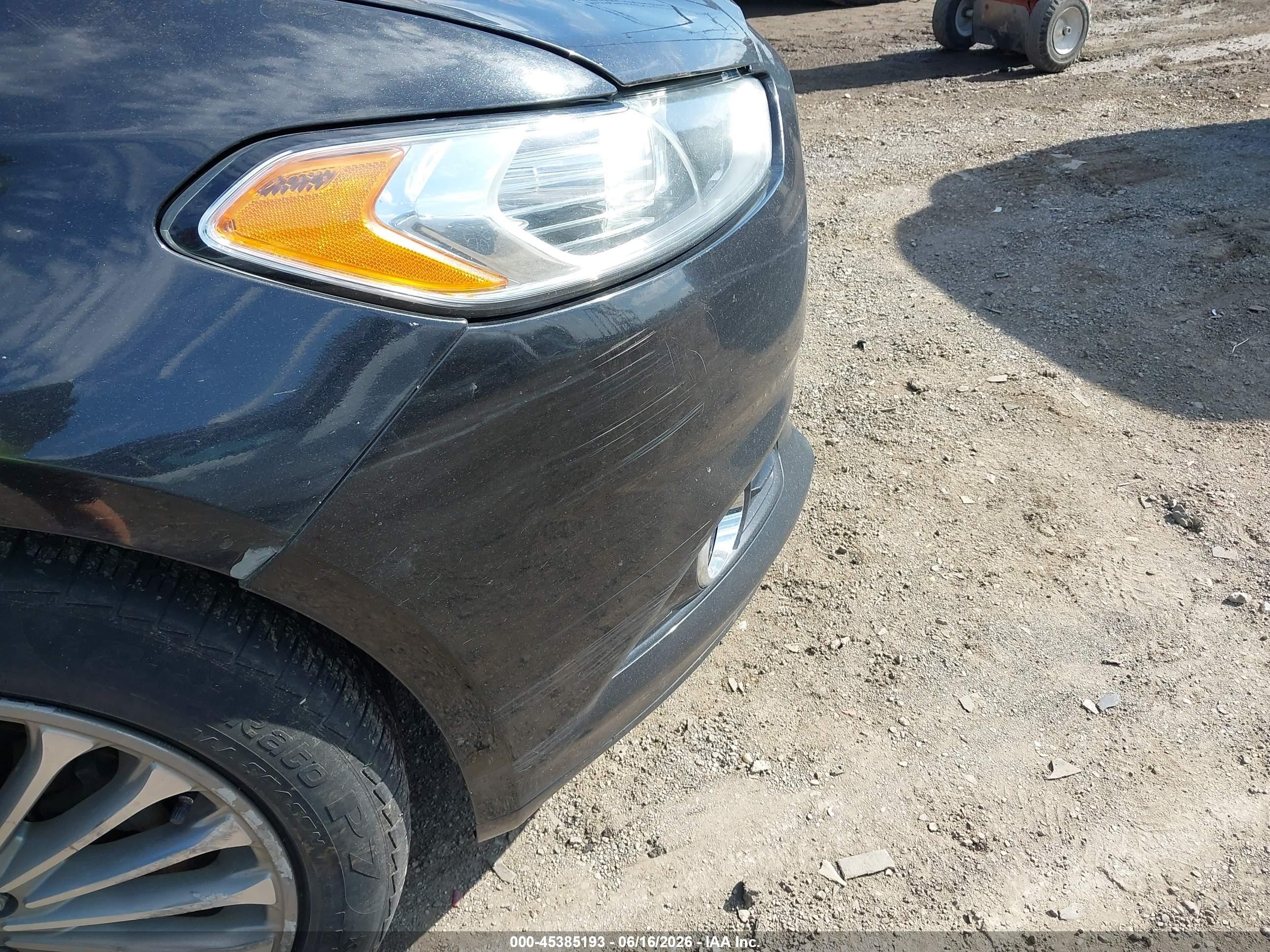 2015 Ford Fusion Titanium Gray vin: 3FA6P0K95FR303291