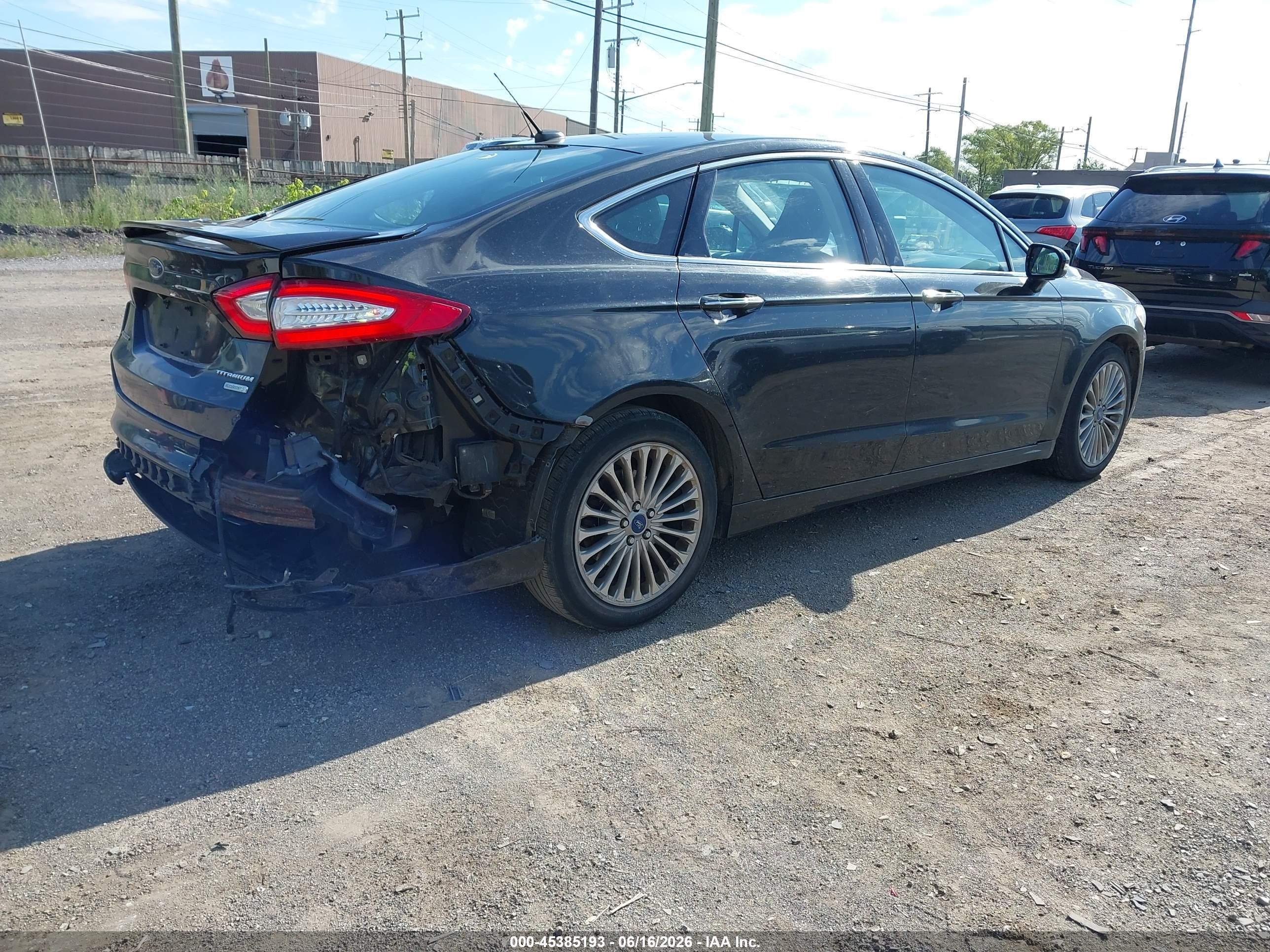 2015 Ford Fusion Titanium Gray vin: 3FA6P0K95FR303291