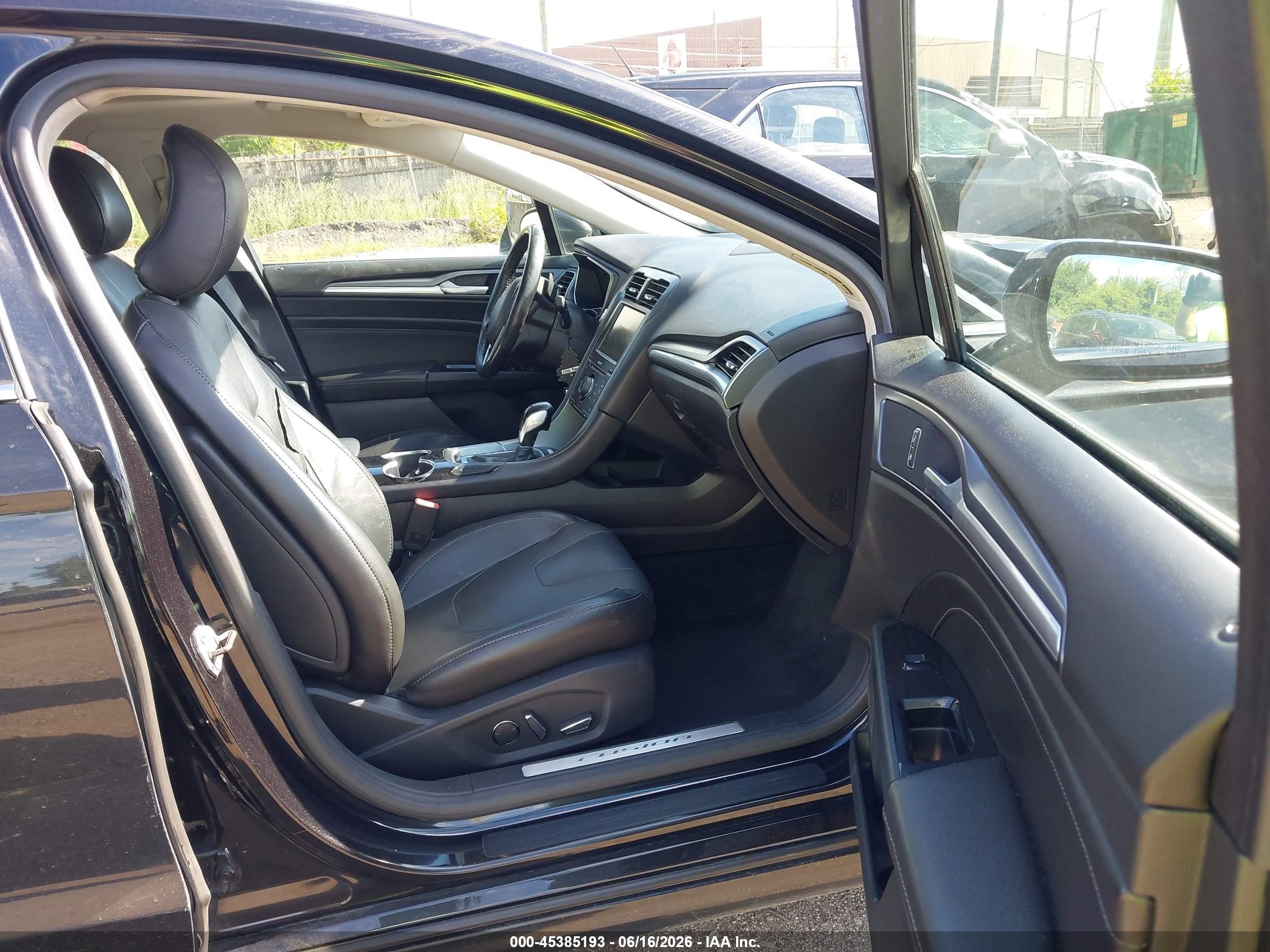 2015 Ford Fusion Titanium Gray vin: 3FA6P0K95FR303291