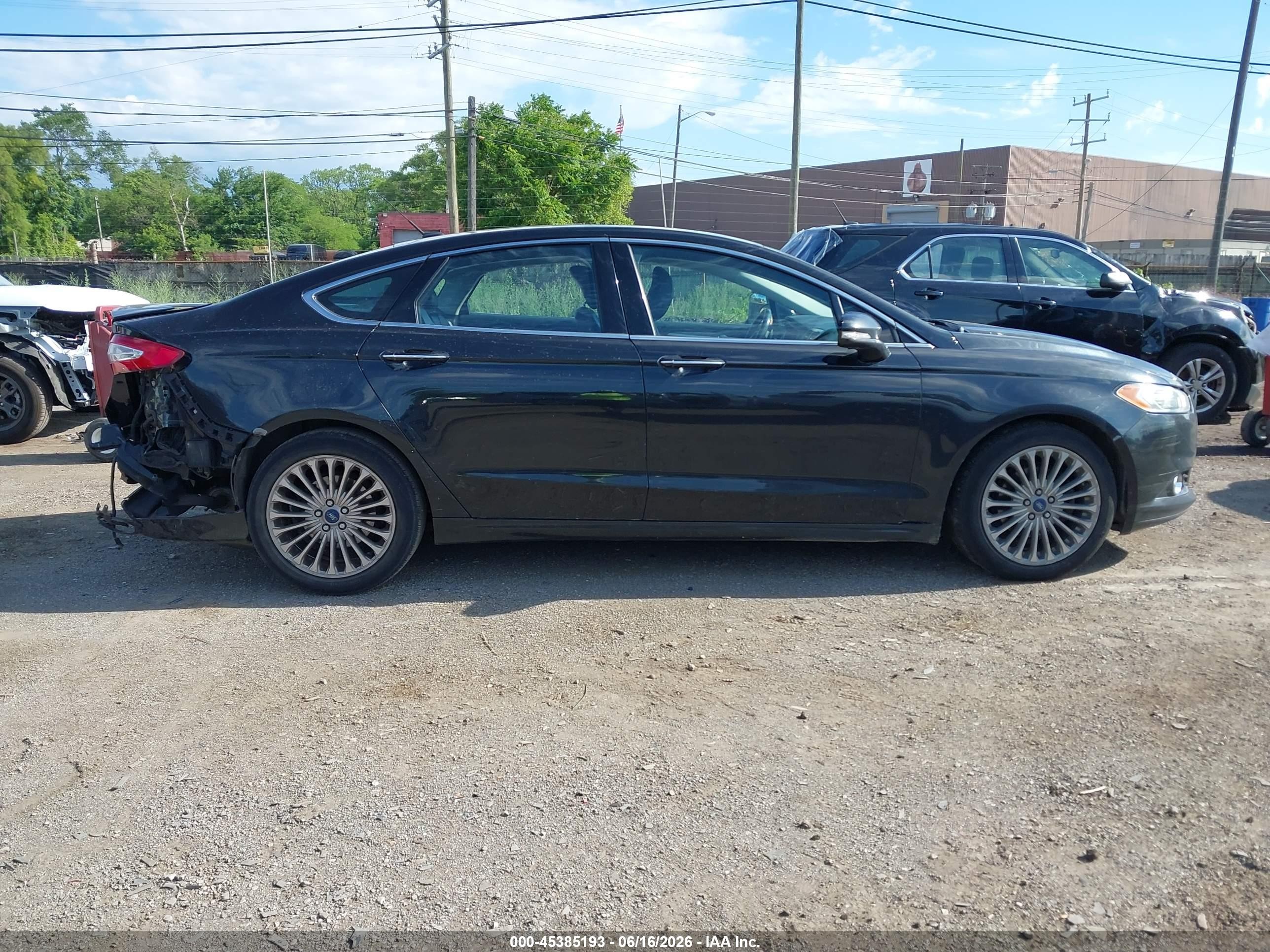 2015 Ford Fusion Titanium Gray vin: 3FA6P0K95FR303291
