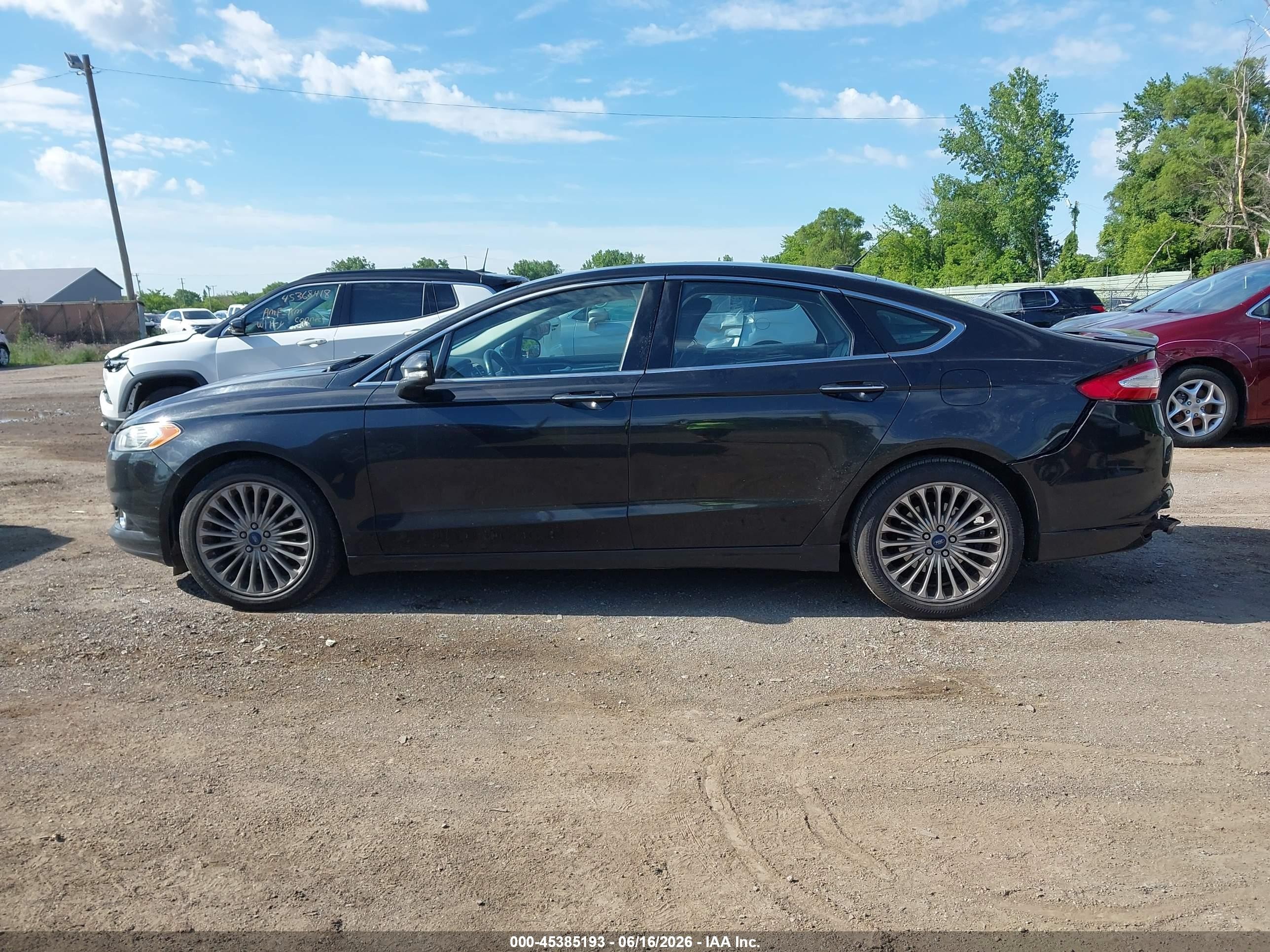 2015 Ford Fusion Titanium Gray vin: 3FA6P0K95FR303291