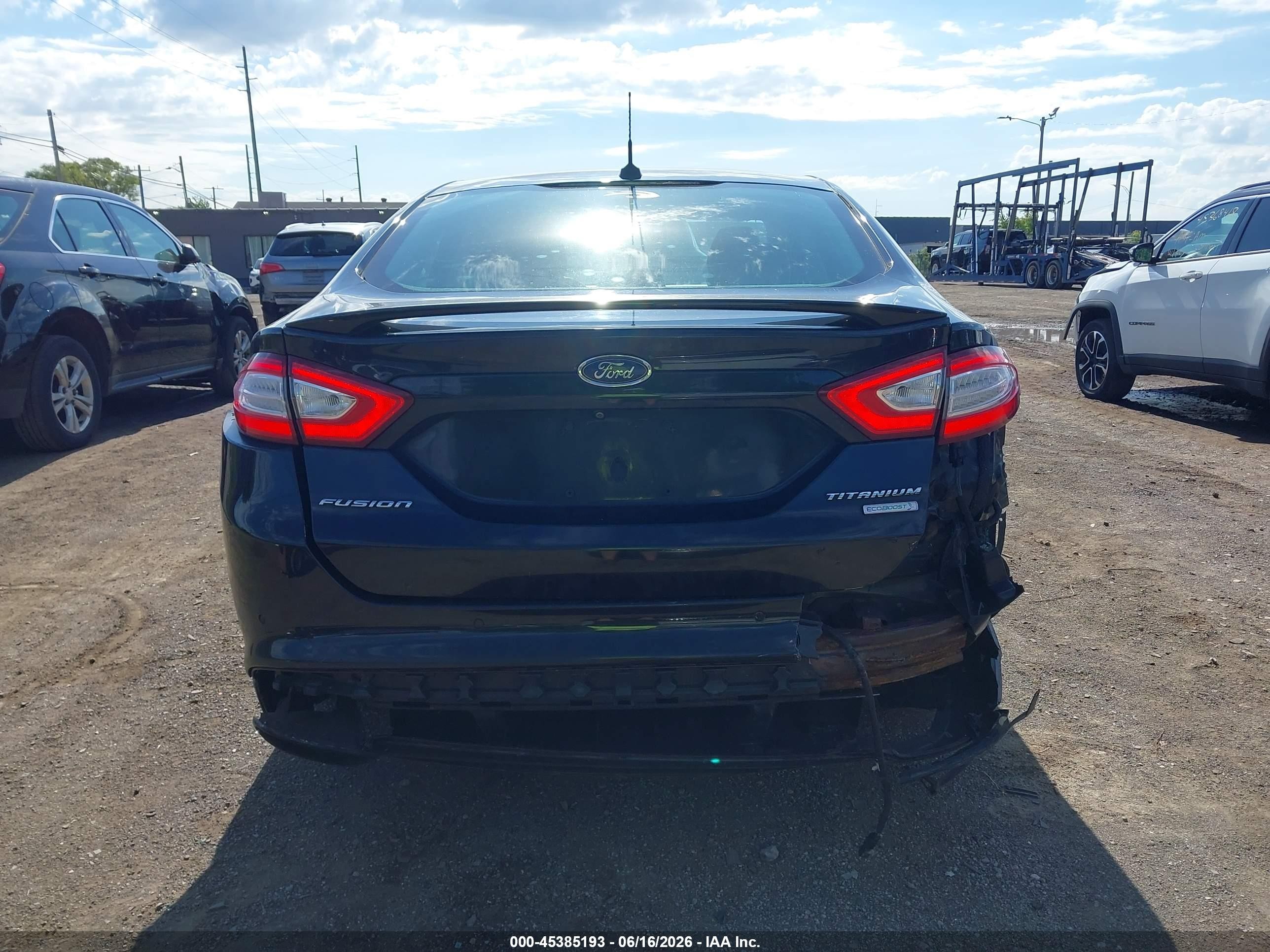 2015 Ford Fusion Titanium Gray vin: 3FA6P0K95FR303291