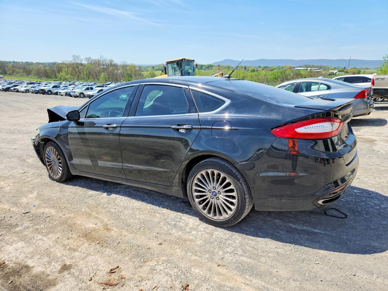 2016 Ford Fusion Titanium Black vin: 3FA6P0K95GR249461