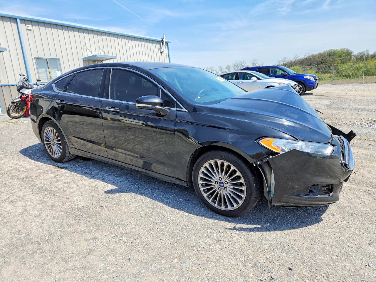2016 Ford Fusion Titanium Black vin: 3FA6P0K95GR249461