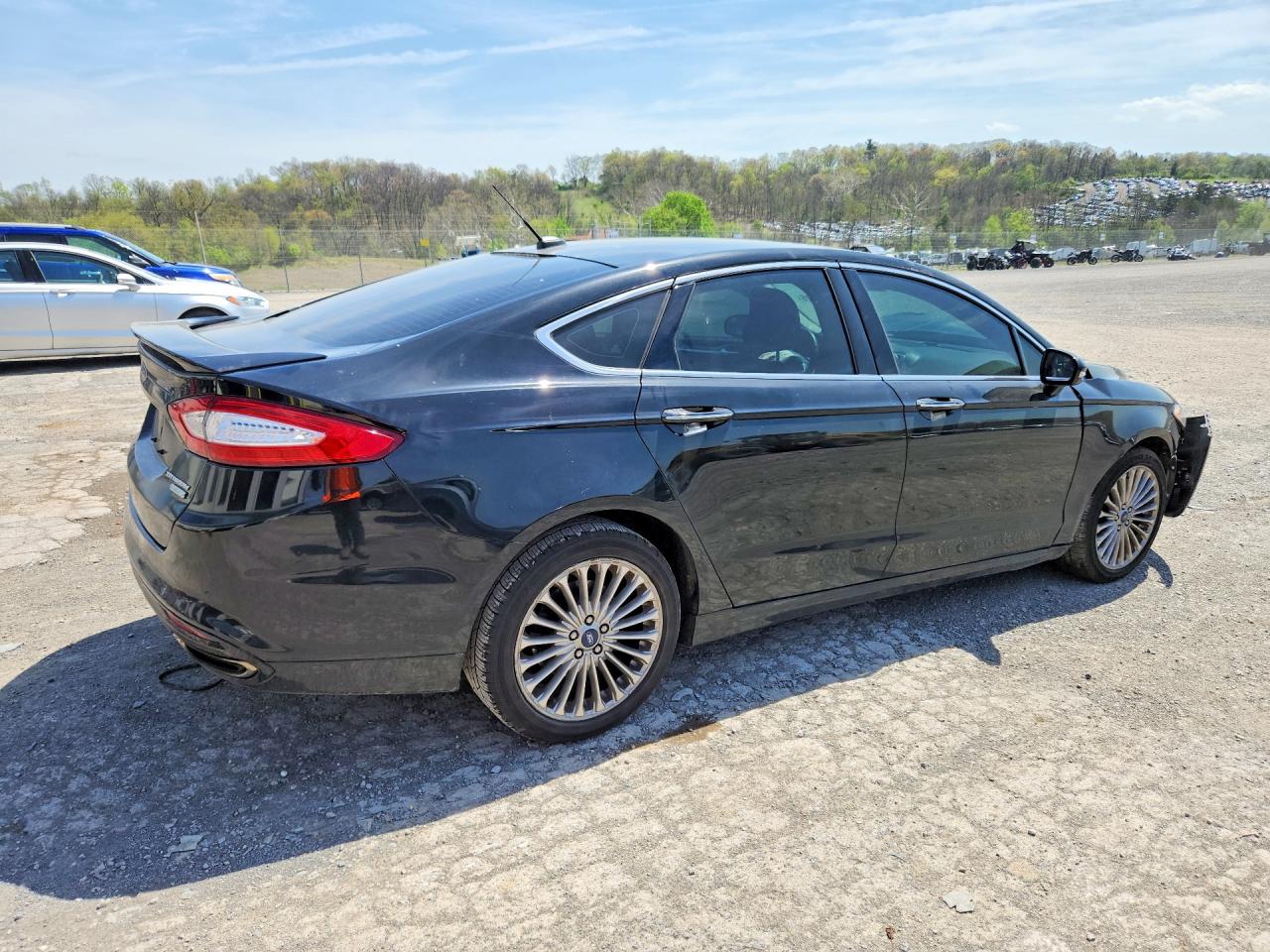 2016 Ford Fusion Titanium Black vin: 3FA6P0K95GR249461