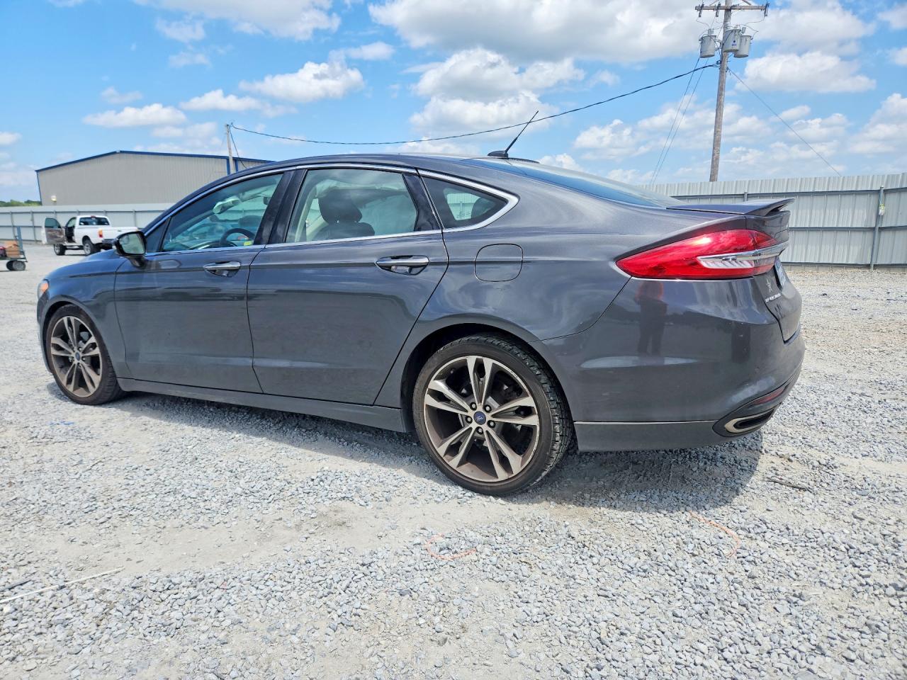 2017 Ford Fusion Titanium Gray vin: 3FA6P0K95HR351716