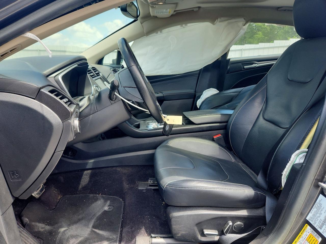 2017 Ford Fusion Titanium Gray vin: 3FA6P0K95HR351716