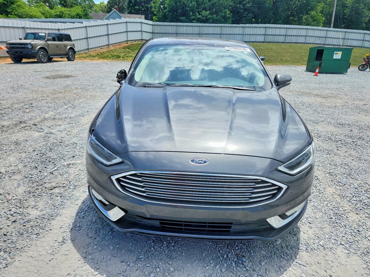 2017 Ford Fusion Titanium Gray vin: 3FA6P0K95HR351716