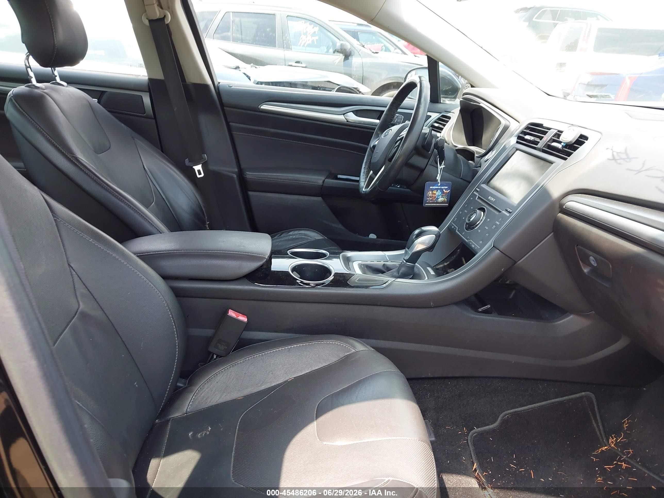 2013 Ford Fusion Titanium Black vin: 3FA6P0K96DR124609