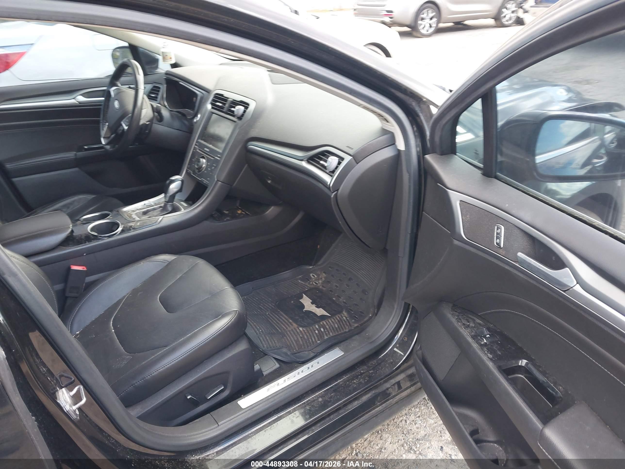 2013 Ford Fusion Titanium Черный vin: 3FA6P0K96DR128885