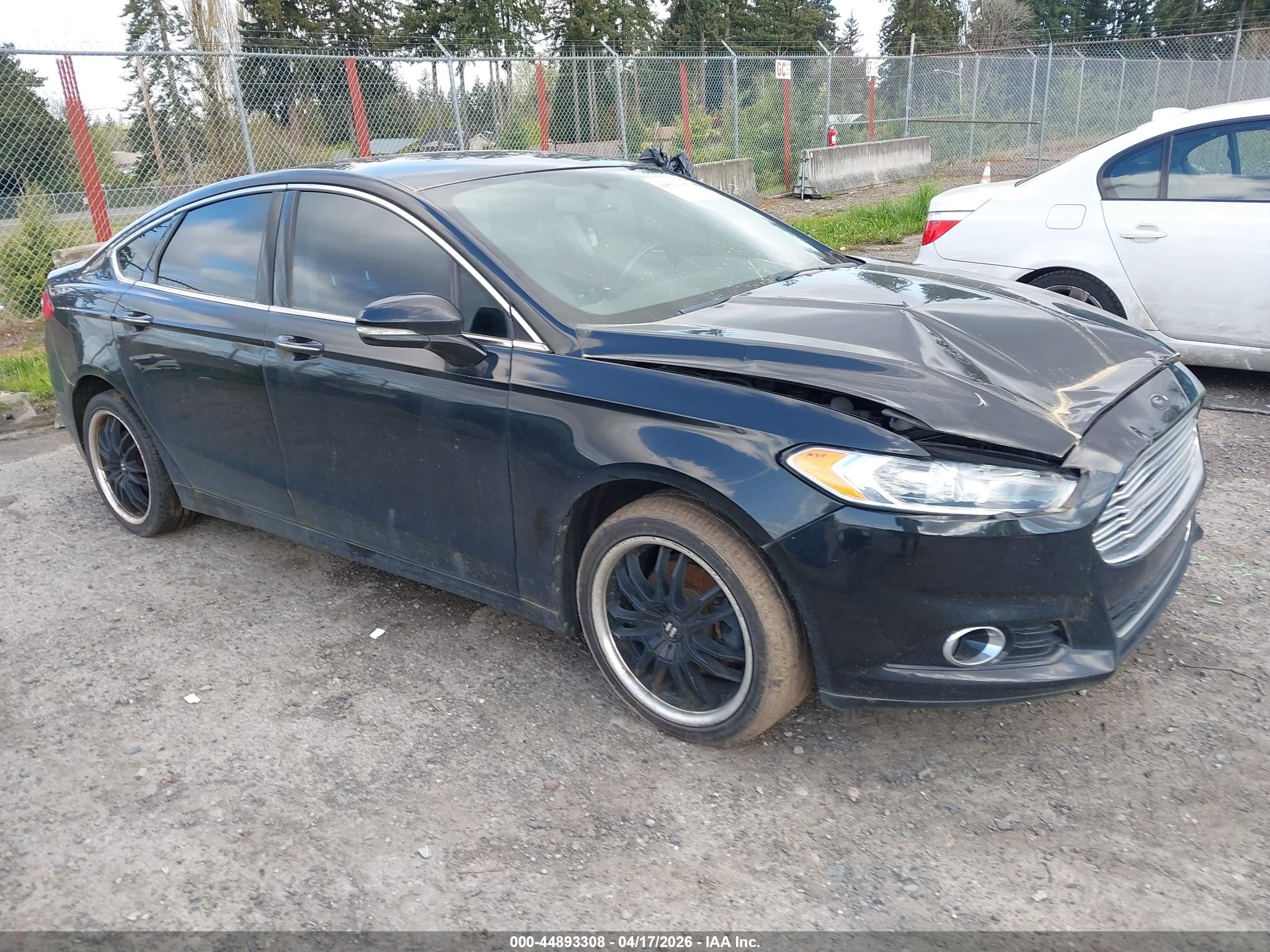 2013 Ford Fusion Titanium Black vin: 3FA6P0K96DR128885