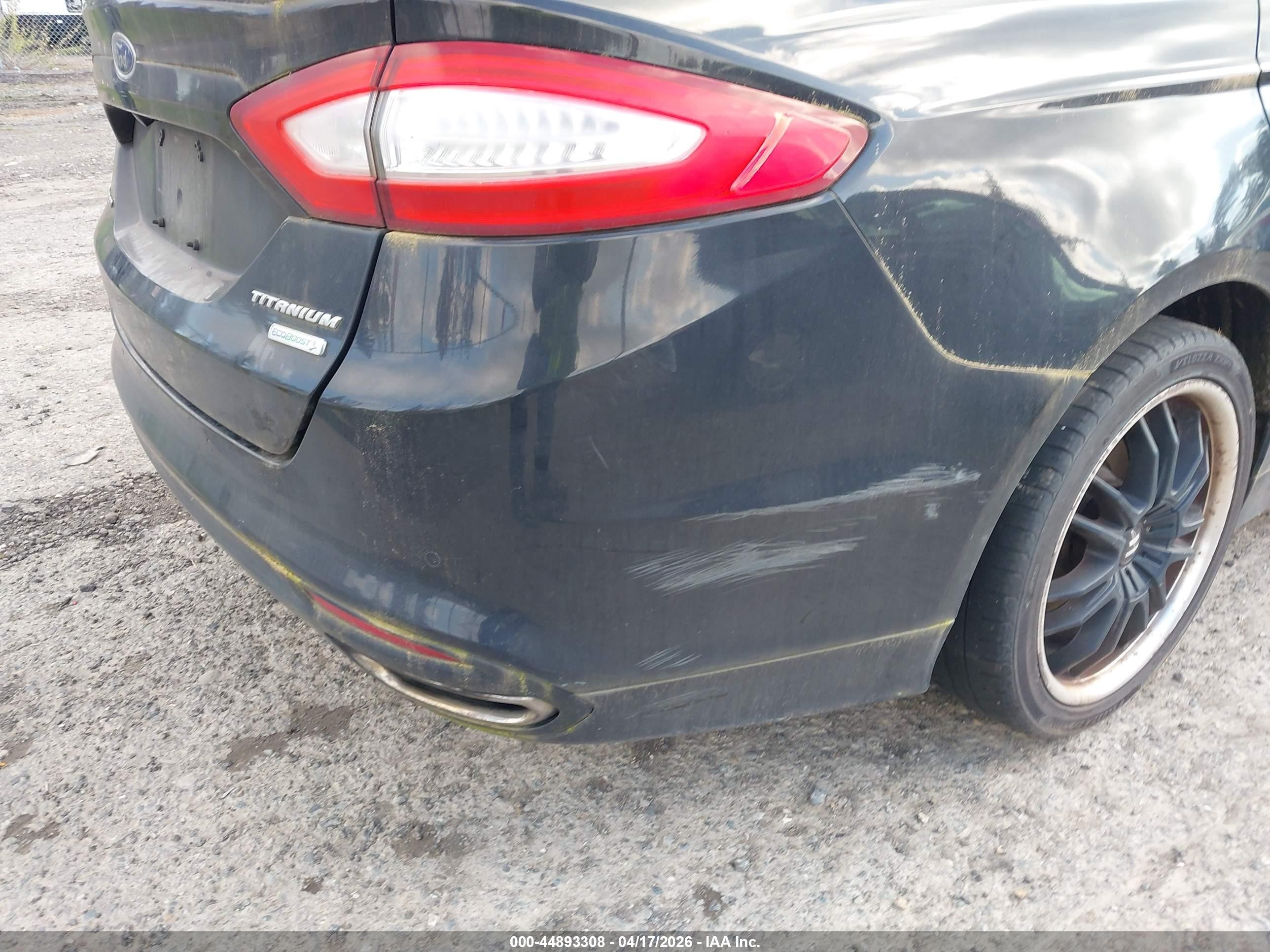 2013 Ford Fusion Titanium Черный vin: 3FA6P0K96DR128885