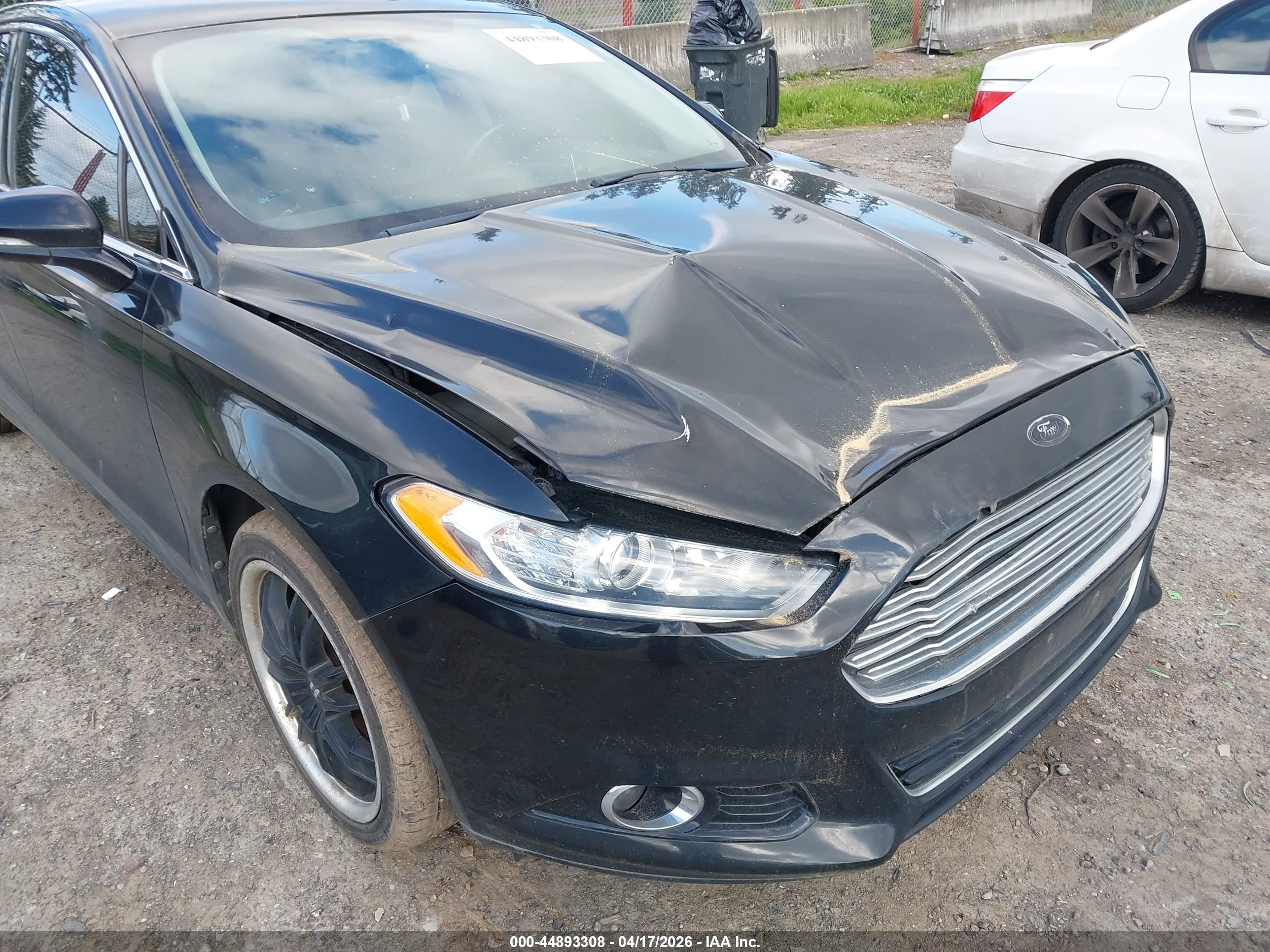 2013 Ford Fusion Titanium Черный vin: 3FA6P0K96DR128885