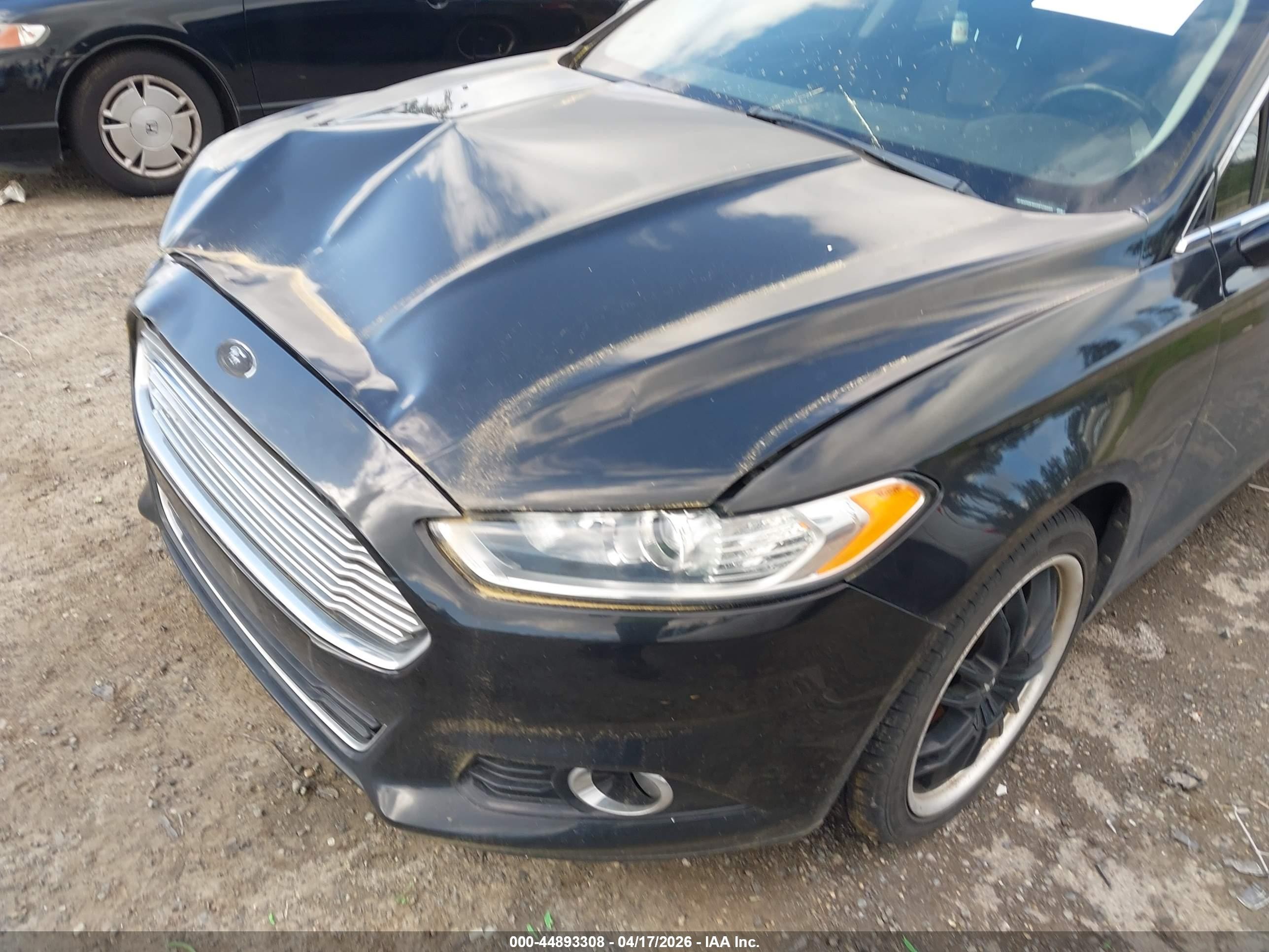 2013 Ford Fusion Titanium Черный vin: 3FA6P0K96DR128885